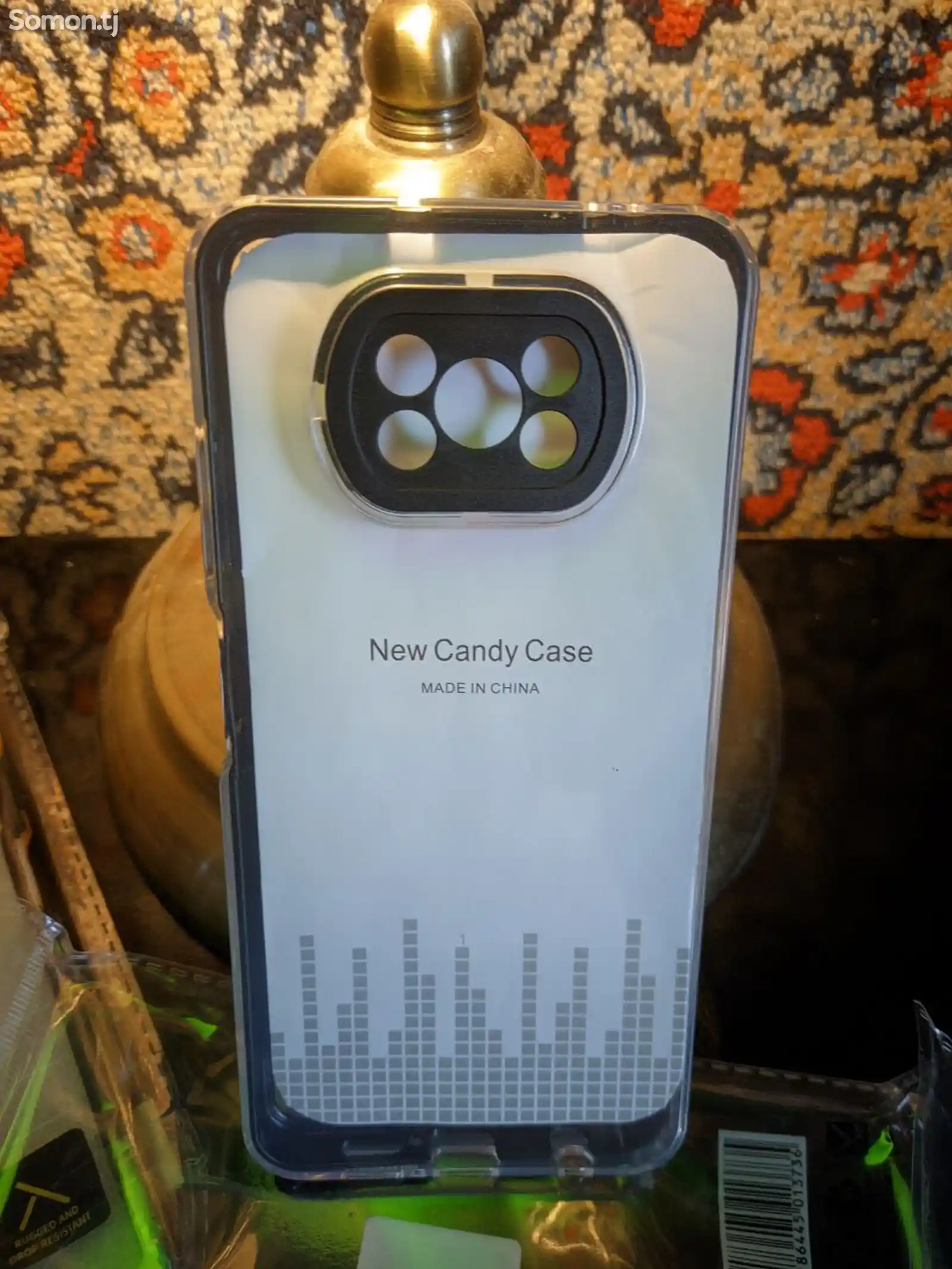 Силиконовый чехол с металлическим ребром New Candy Case-1