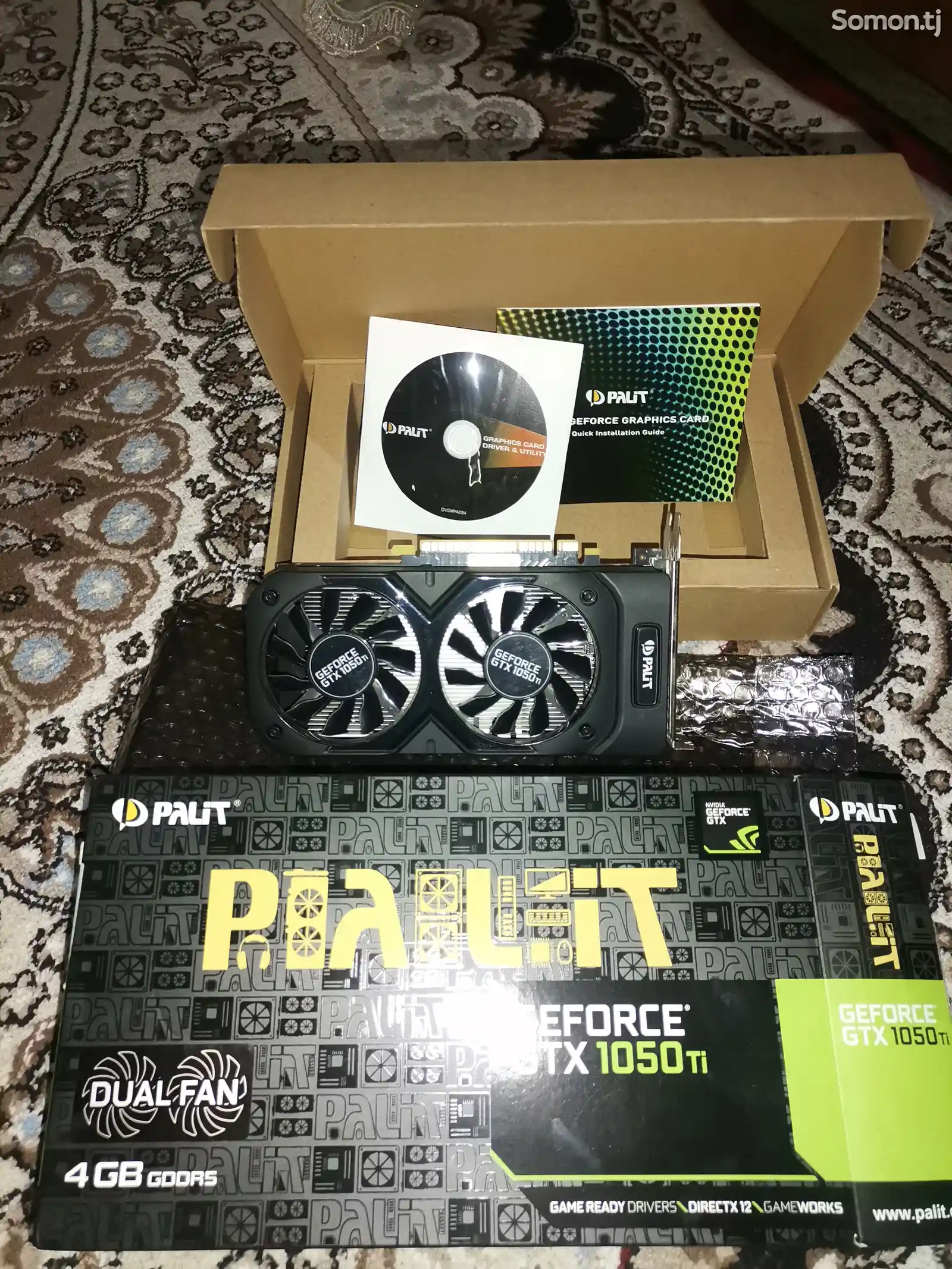 Видеокарта Palit GeForce GTX 1050 Ti 4GB GDDR5 Dual Fan-3