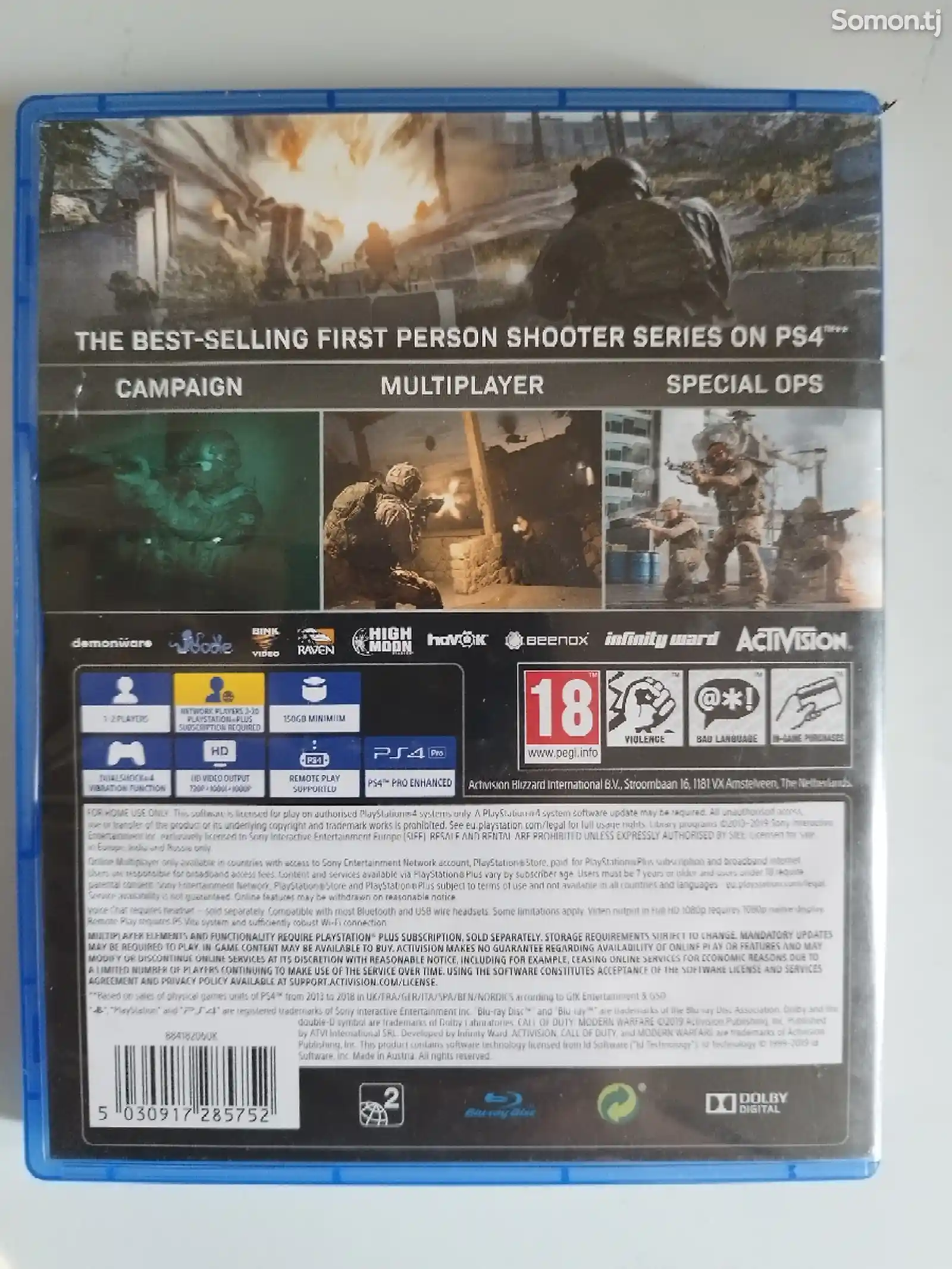 Игра Call of duty modern warfare 2019 для PS4-2