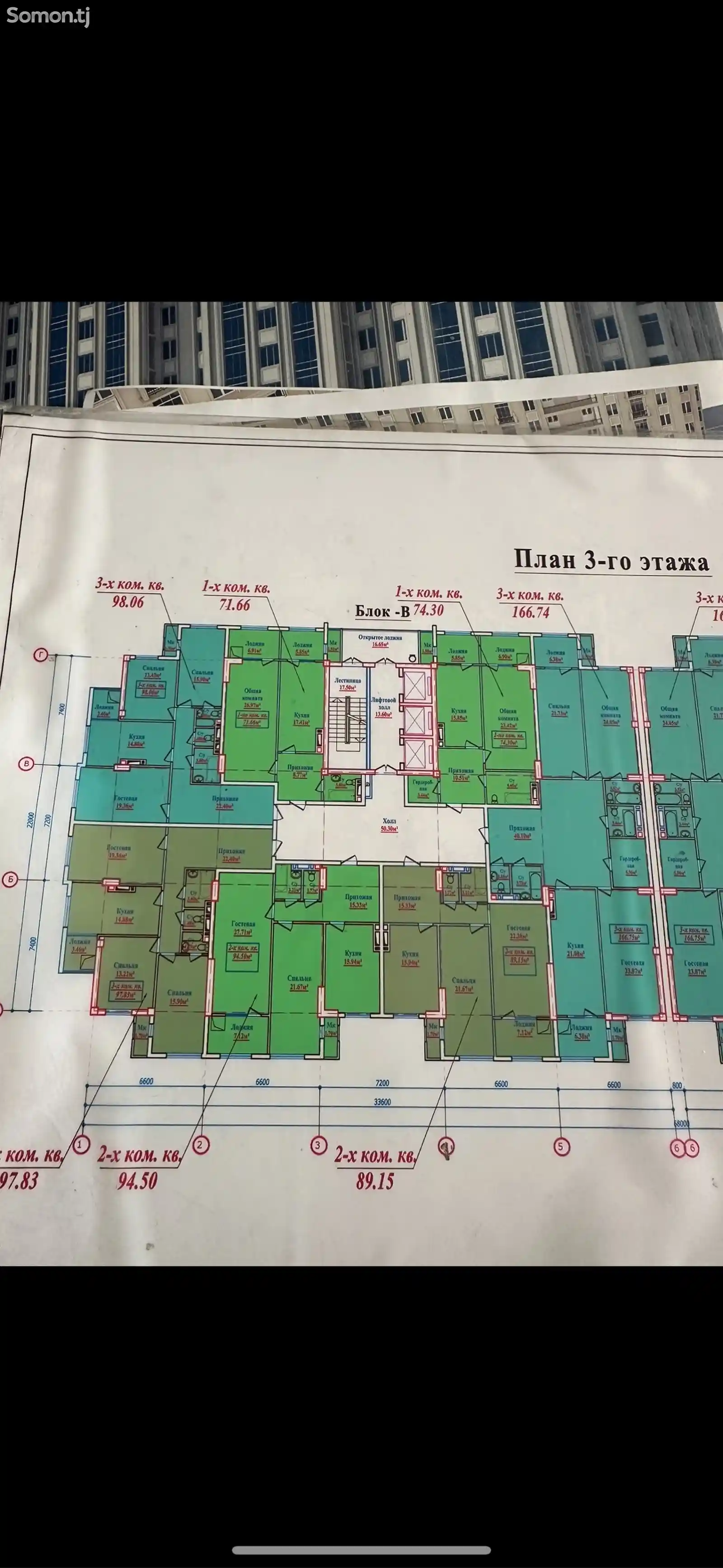 2-комн. квартира, 10 этаж, 89 м², Фирдавси-2