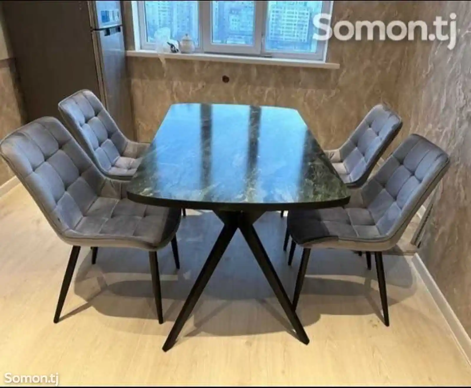 Стол и стулья для кухни 4 персонный-2