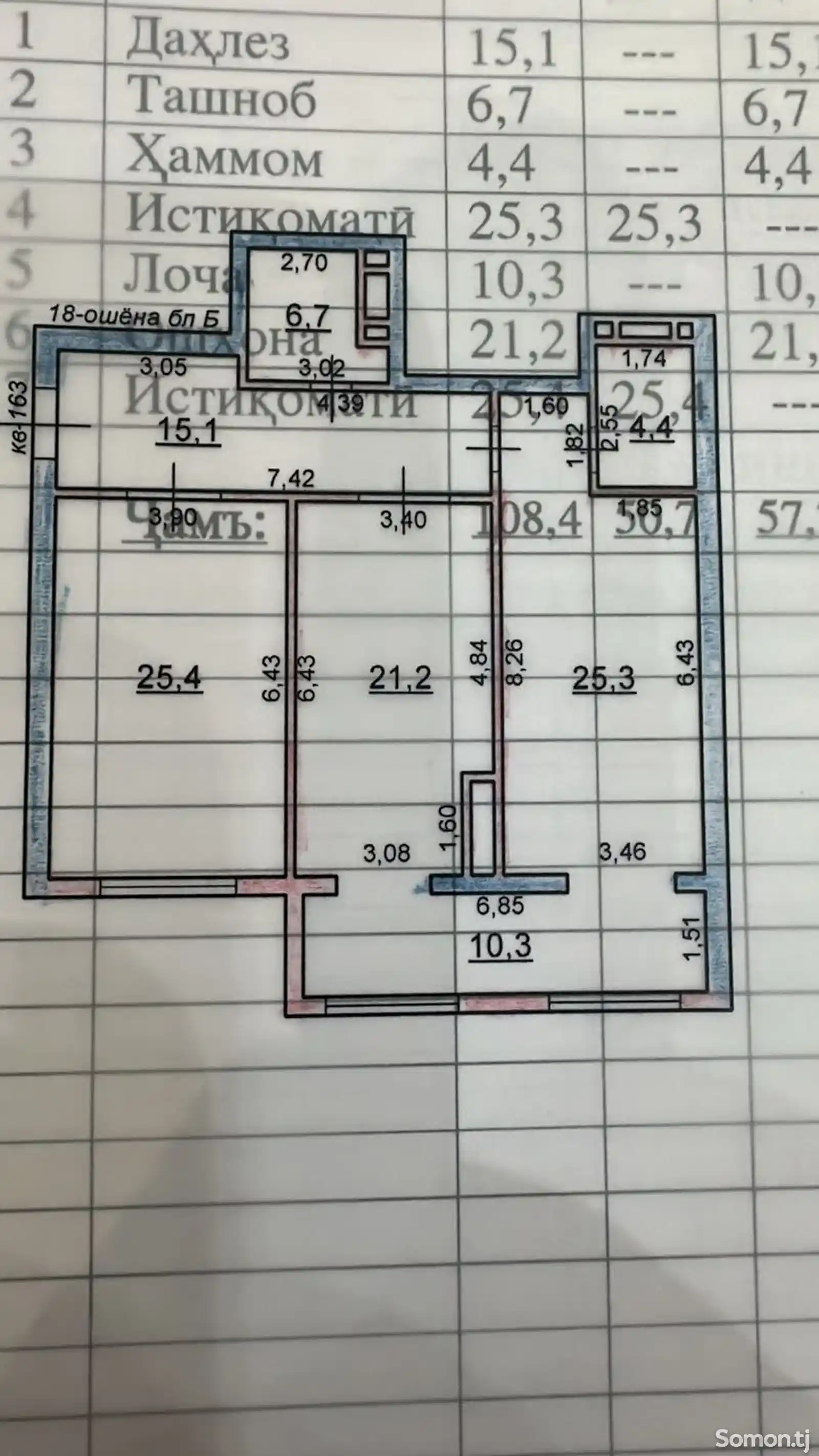 2-комн. квартира, 18 этаж, 102 м², Овир-3