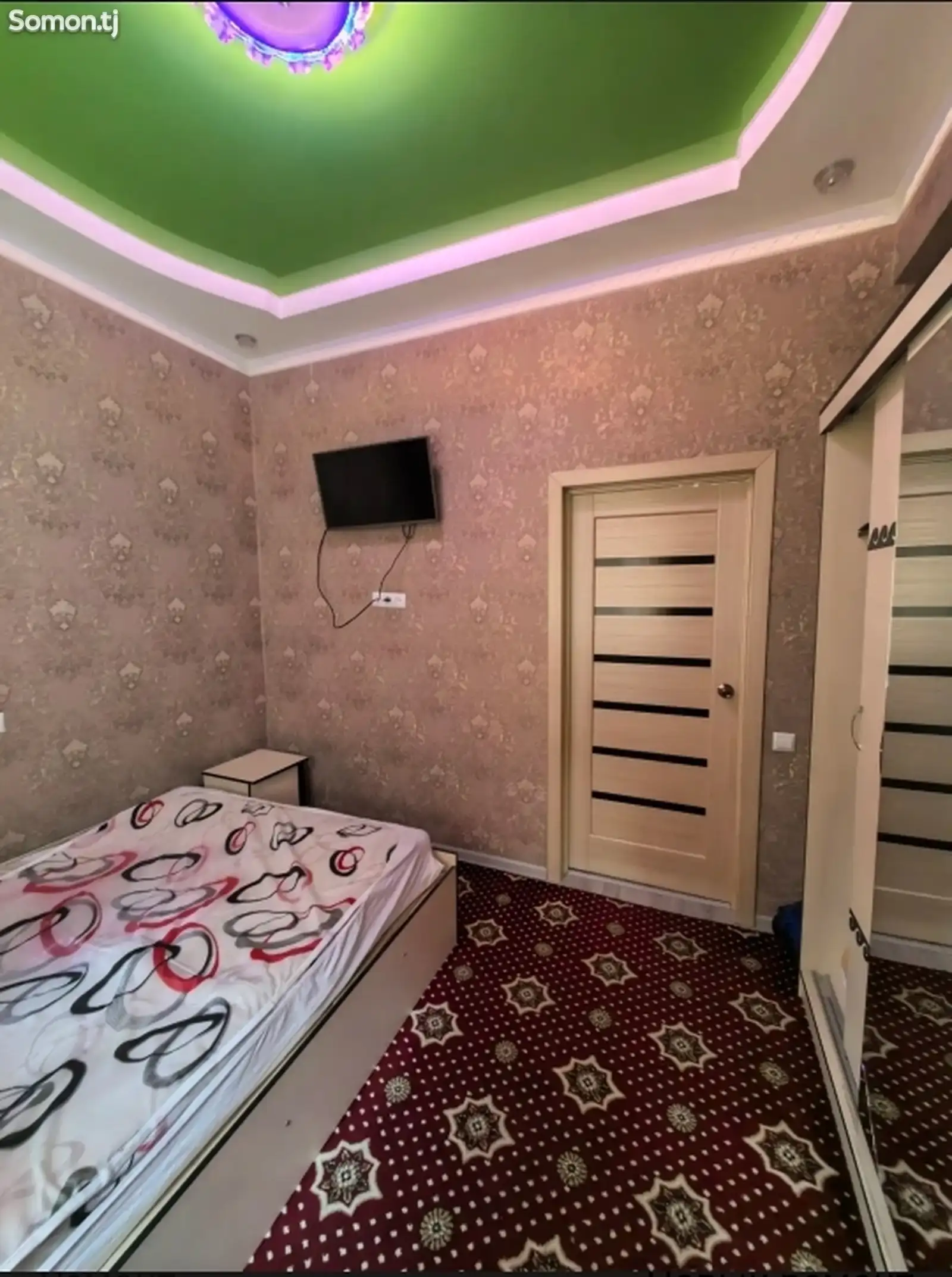 2-комн. квартира, 6 этаж, 44м², Сомони-1