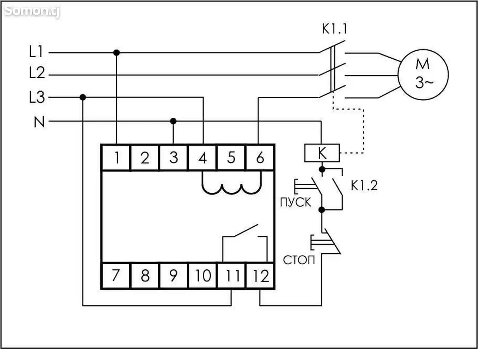 Реле тока PR-617-1-3