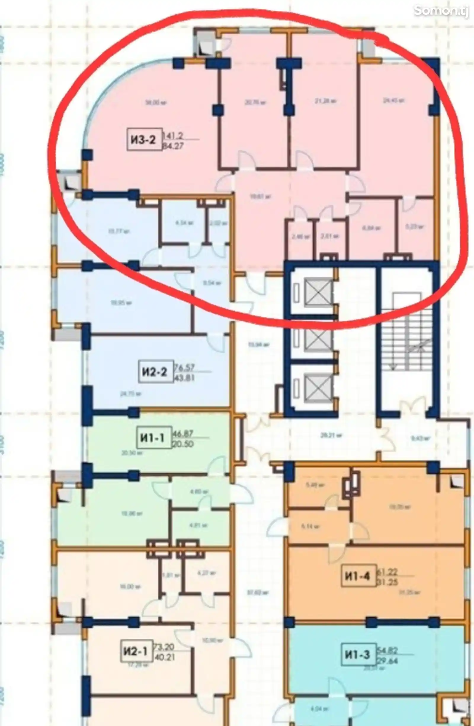 3-комн. квартира, 7 этаж, 142 м², Чулочка-2