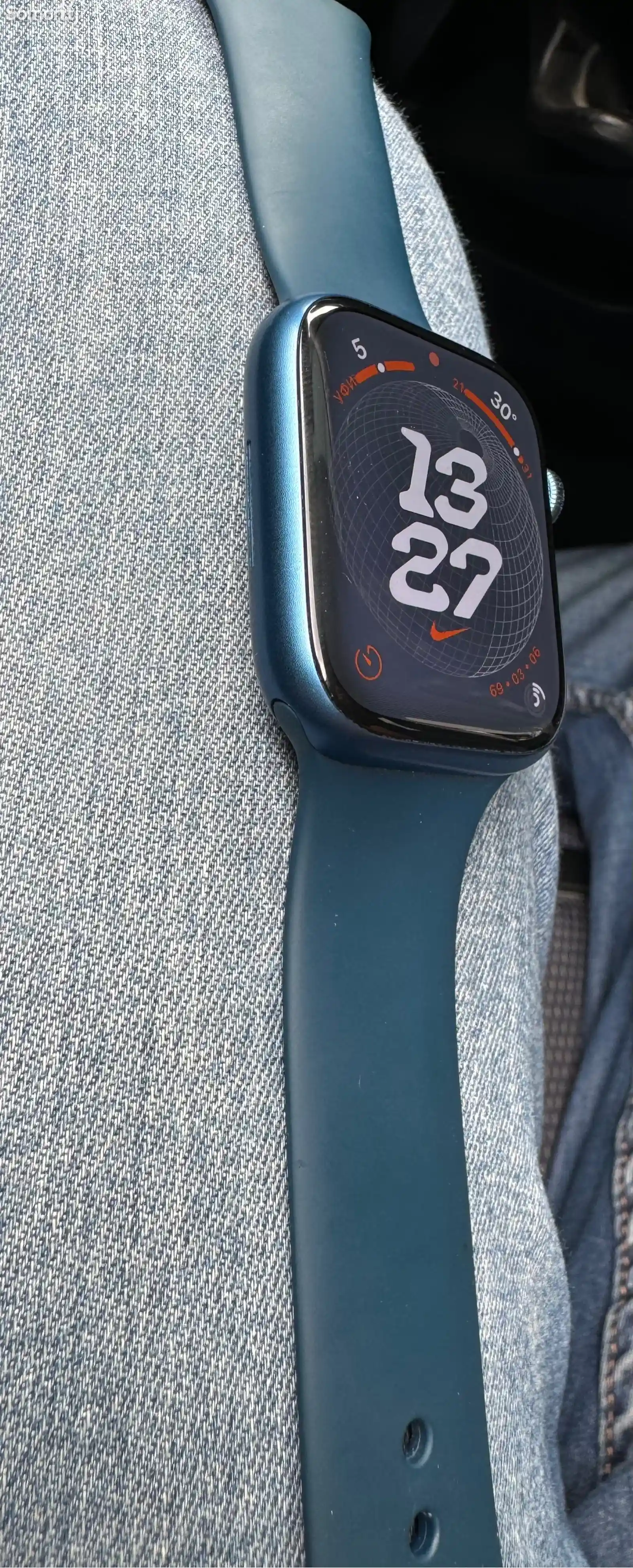 Смарт часы Apple Watch 7 45mm blue-3