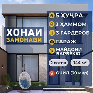 2 этажн. 5-комн. дом, 2 сотки, Очил, 29мкр