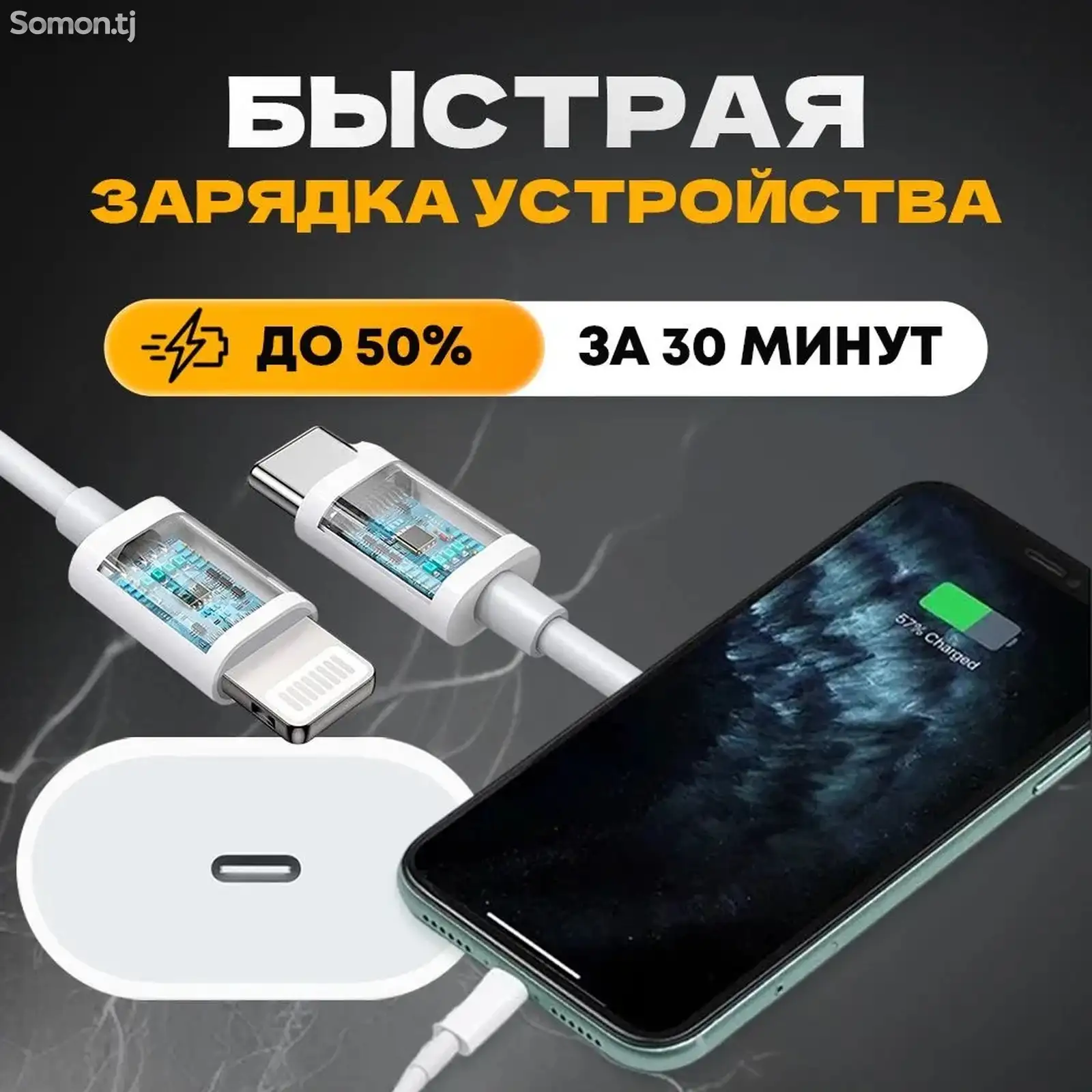 Быстрая зарядка Apple iPhone-2