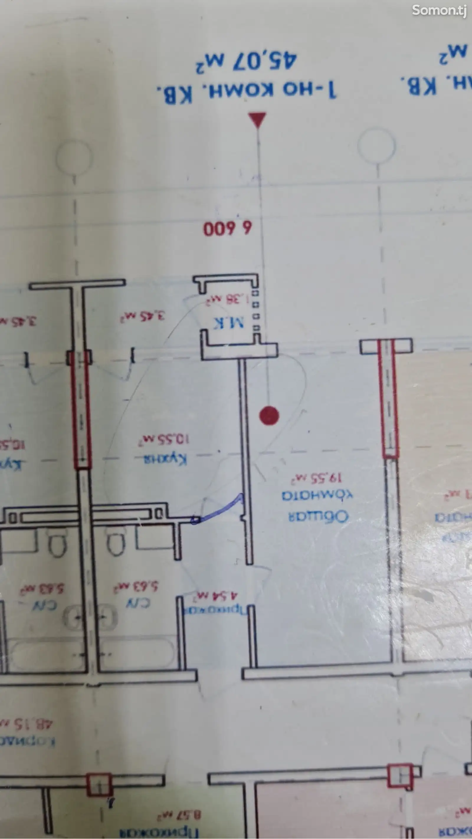 1-комн. квартира, 13 этаж, 45 м², Фирдавси