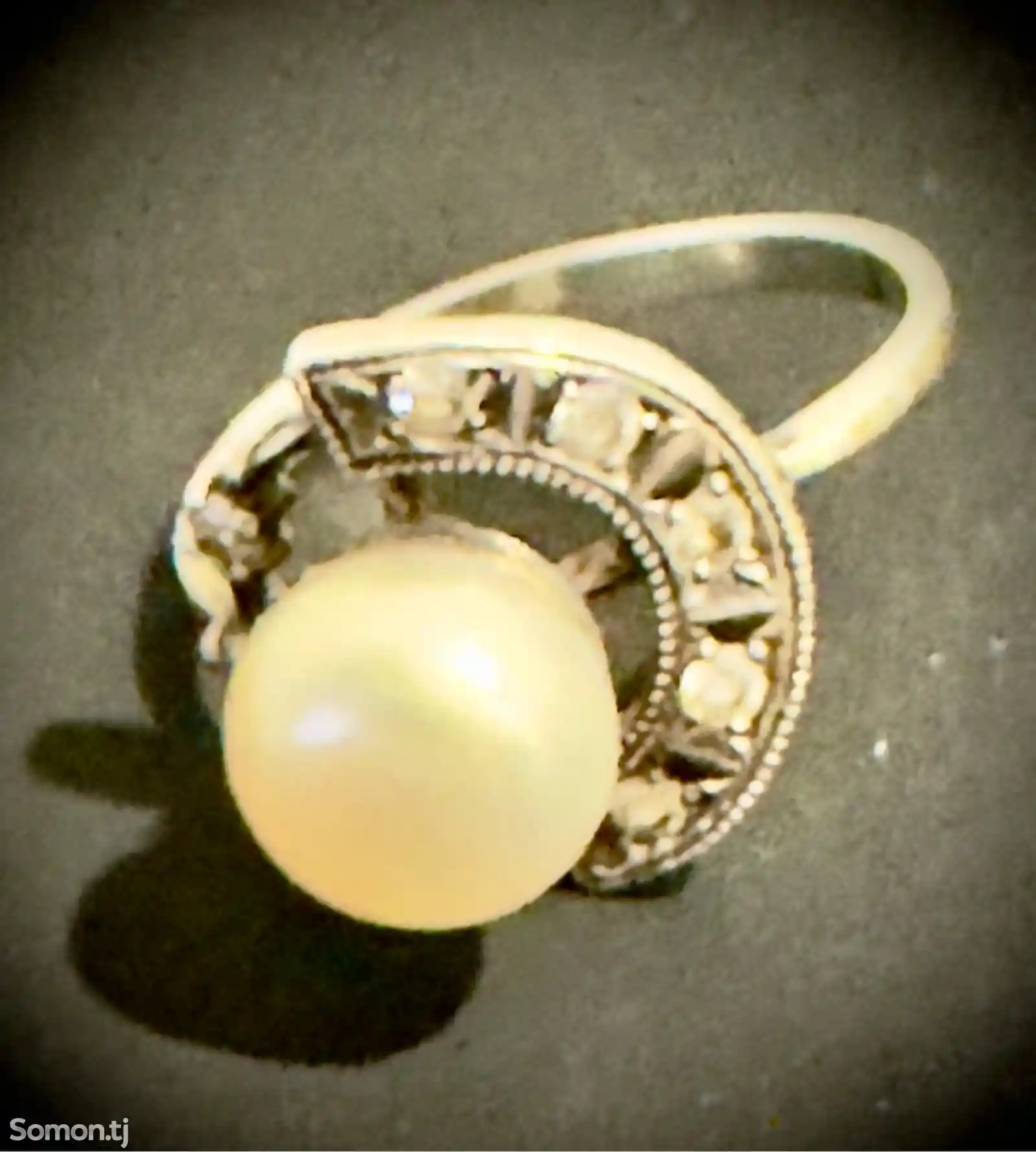 Серебряное кольцо с жемчугом-3