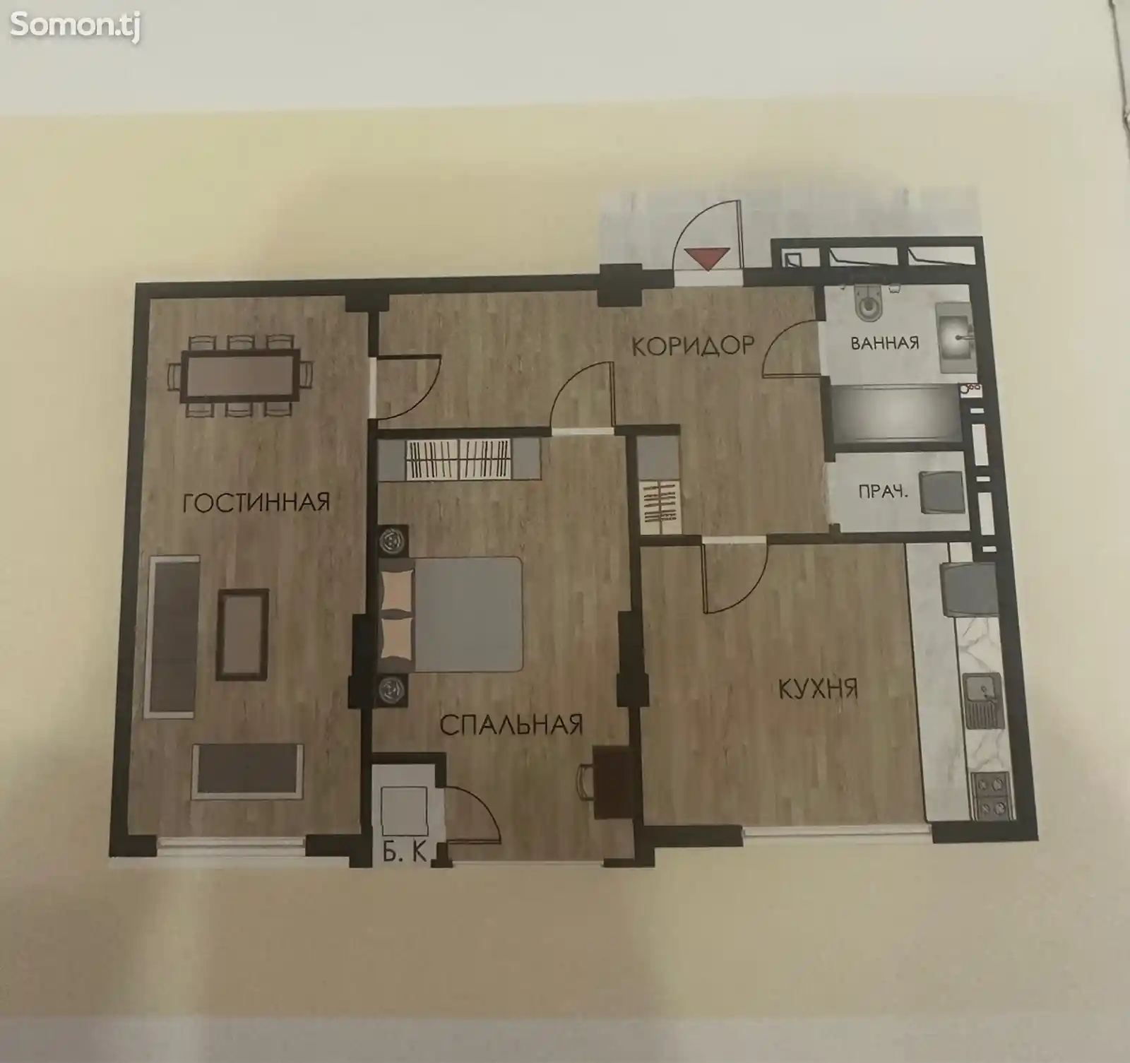 2-комн. квартира, 11 этаж, 79 м², 20 микрорайон-4