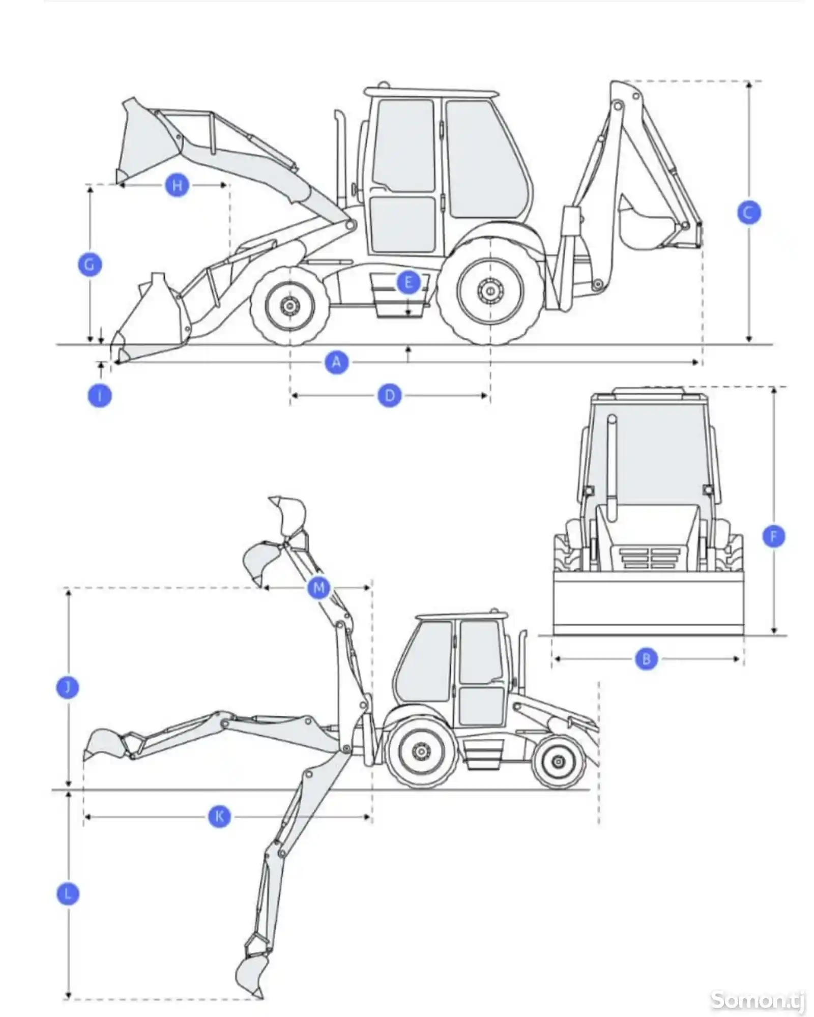 Экскаватор погрузчик CAT 420 F на заказ-7