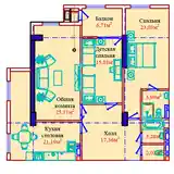 3-комн. квартира, 7 этаж, 120 м², Альфемо, Дом печати, Улица Бухоро 5-2