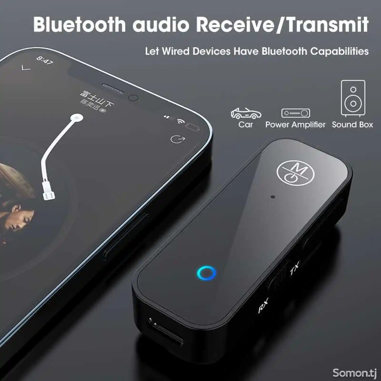 Автомобильный Aux, Bluetooth 5.0 адаптер-7