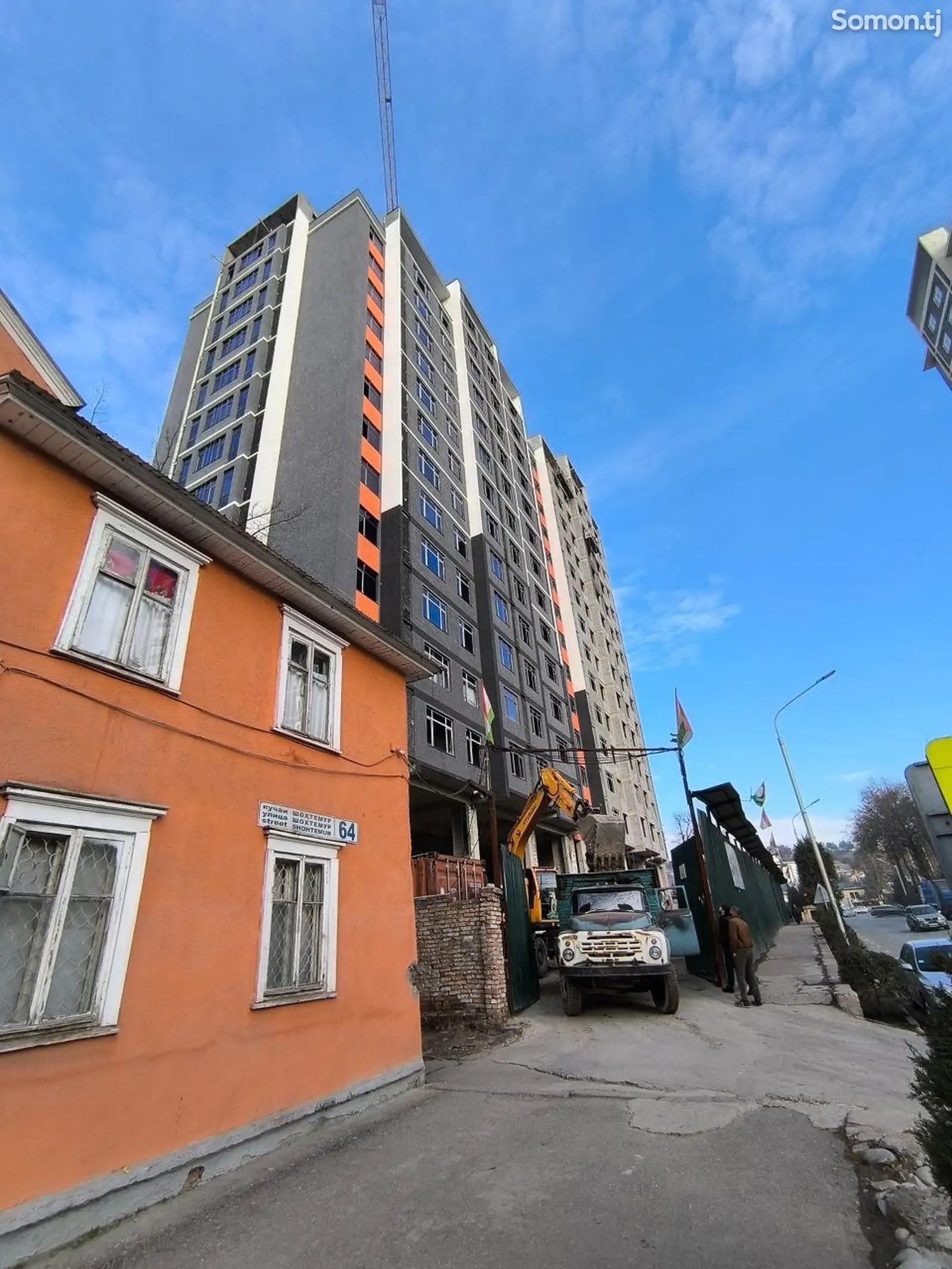 2-комн. квартира, 13 этаж, 77 м², Сомони-1