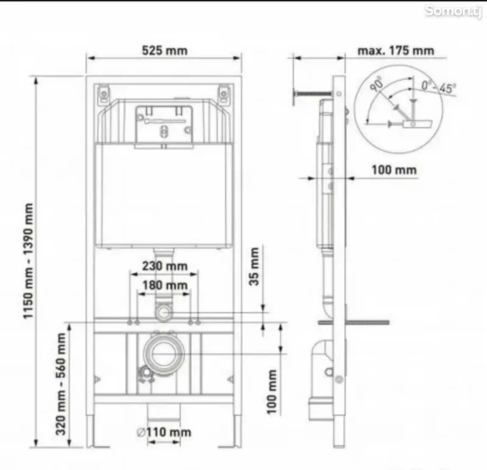 Инсталляция L5 черн.кн и унитаз Ardente микролиф-15