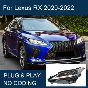 Передние фары на Lexus RX 2020-2022