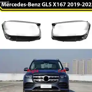 Стекло фары на Mercedes gls w167 2019-2023