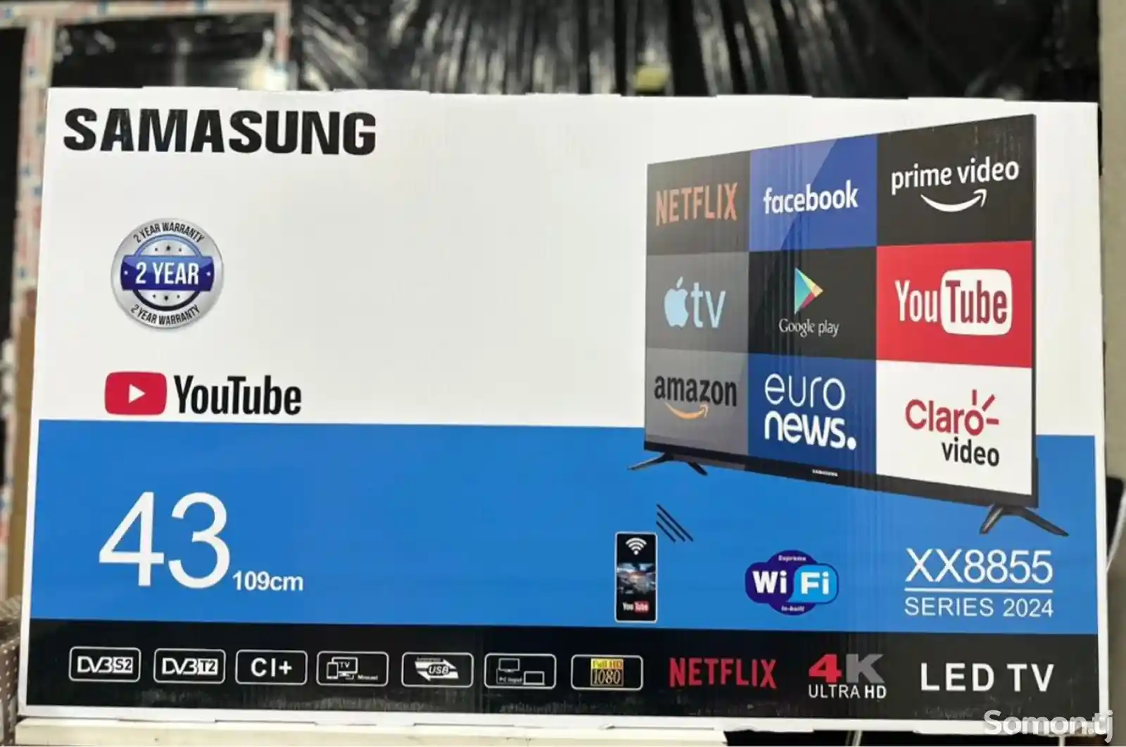 Телевизор Samsung 43 YouTube Smart HDMI Защита