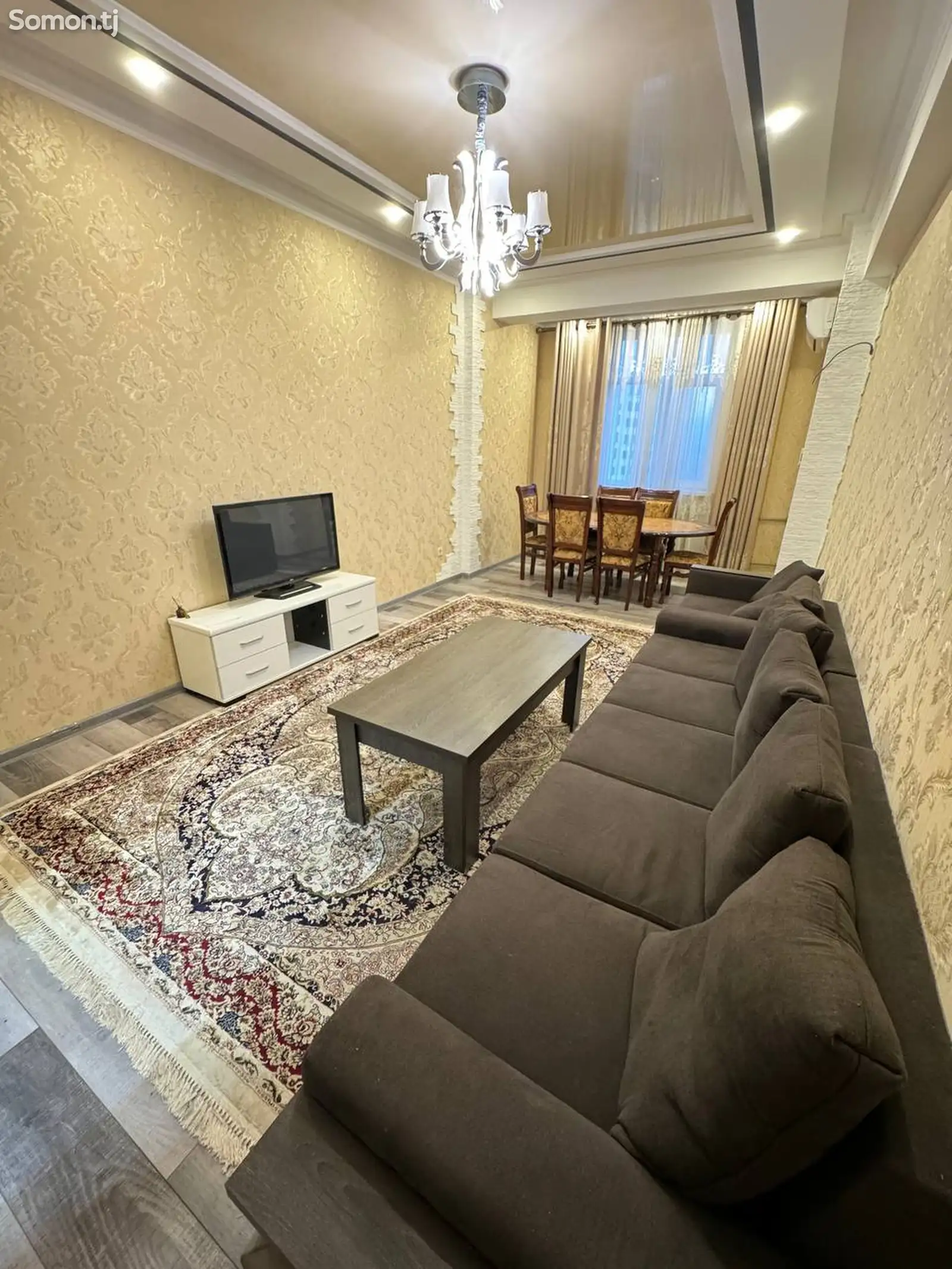 3-комн. квартира, 14 этаж, 130м², Исмоил Сомони-2