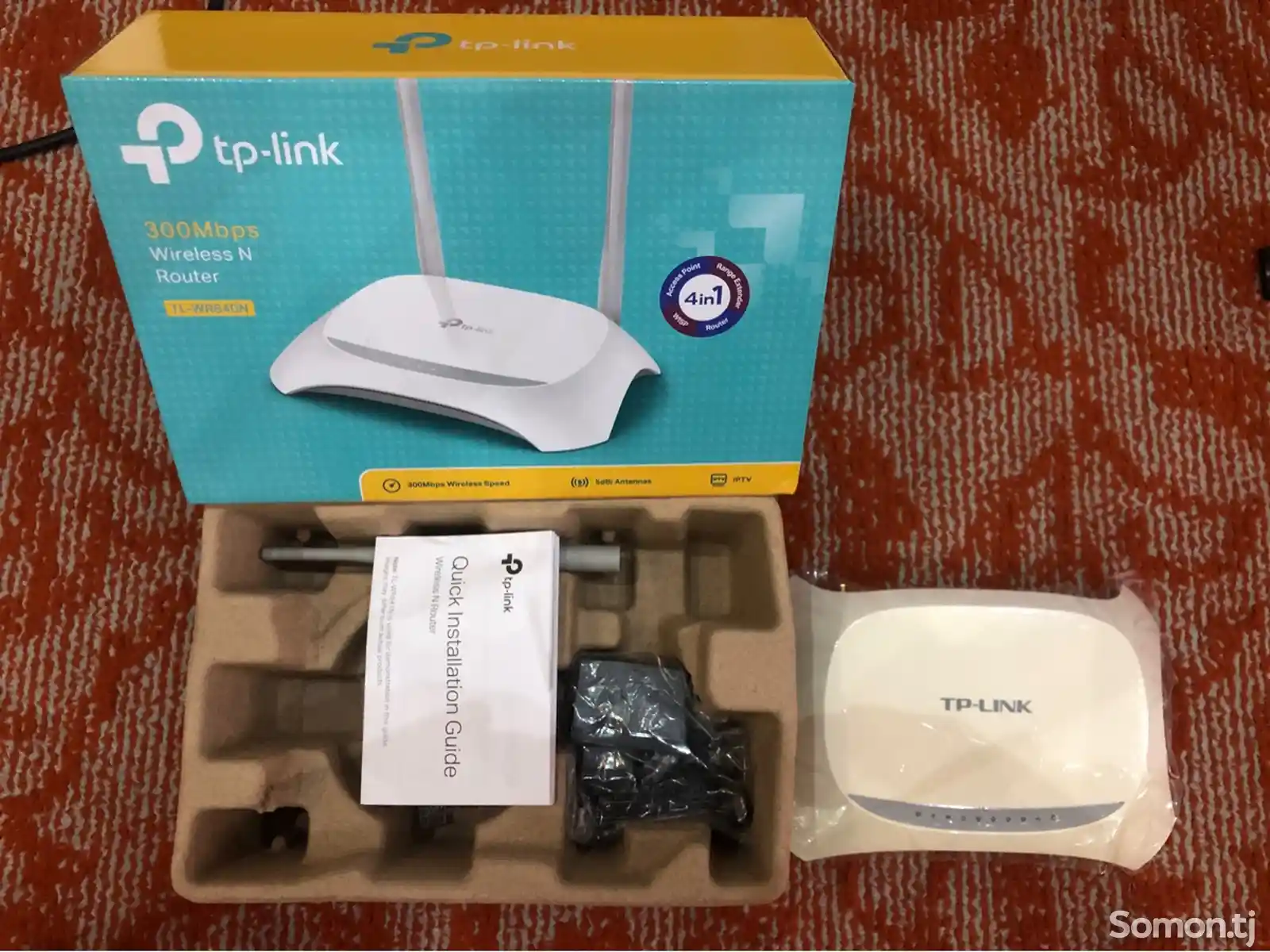 Роутер TP-LINK с 1 антенной и модемом ZyXEL-3