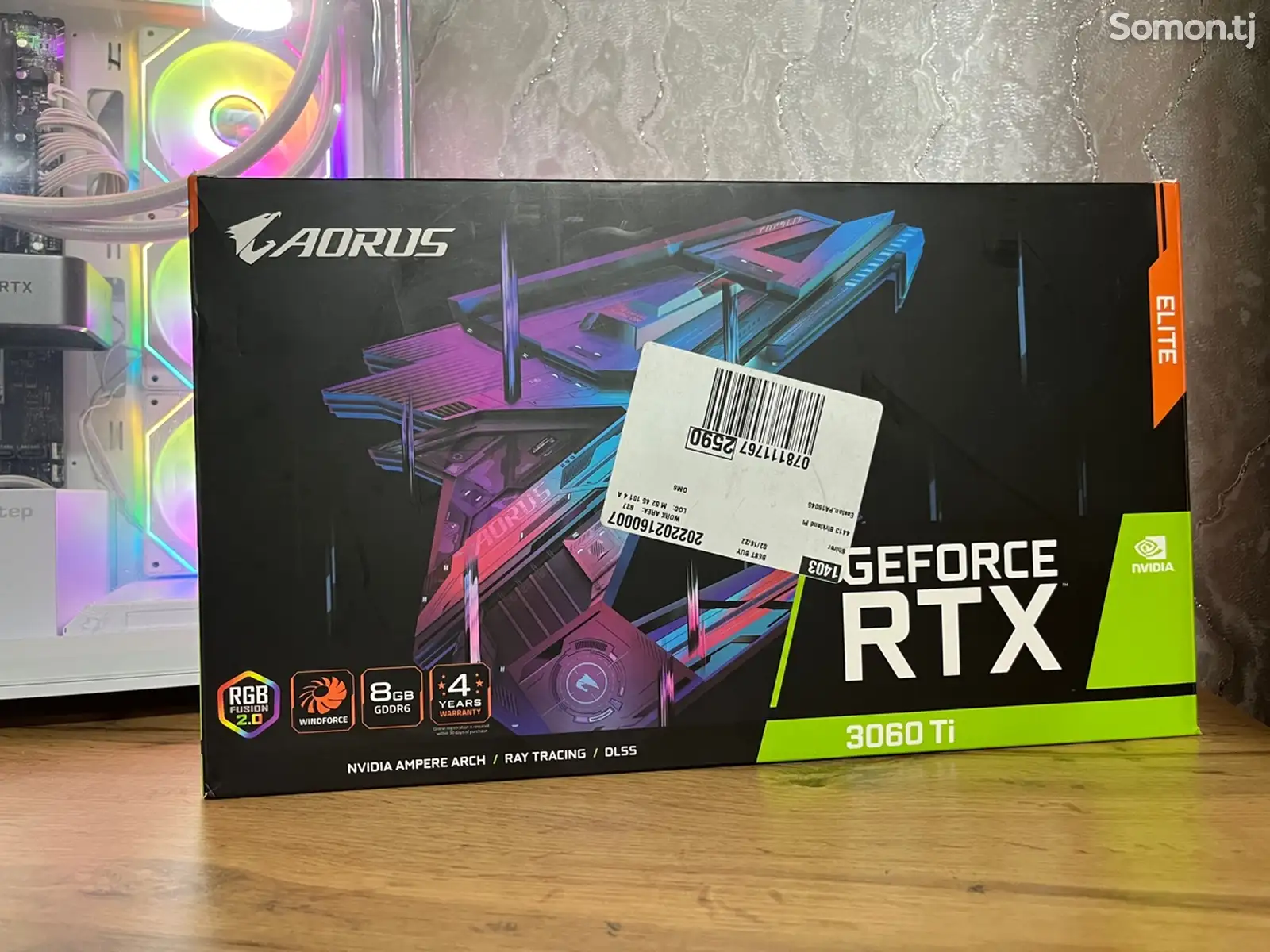 Видеокарта Aorus GeForce RTX 3060Ti 8GB-1