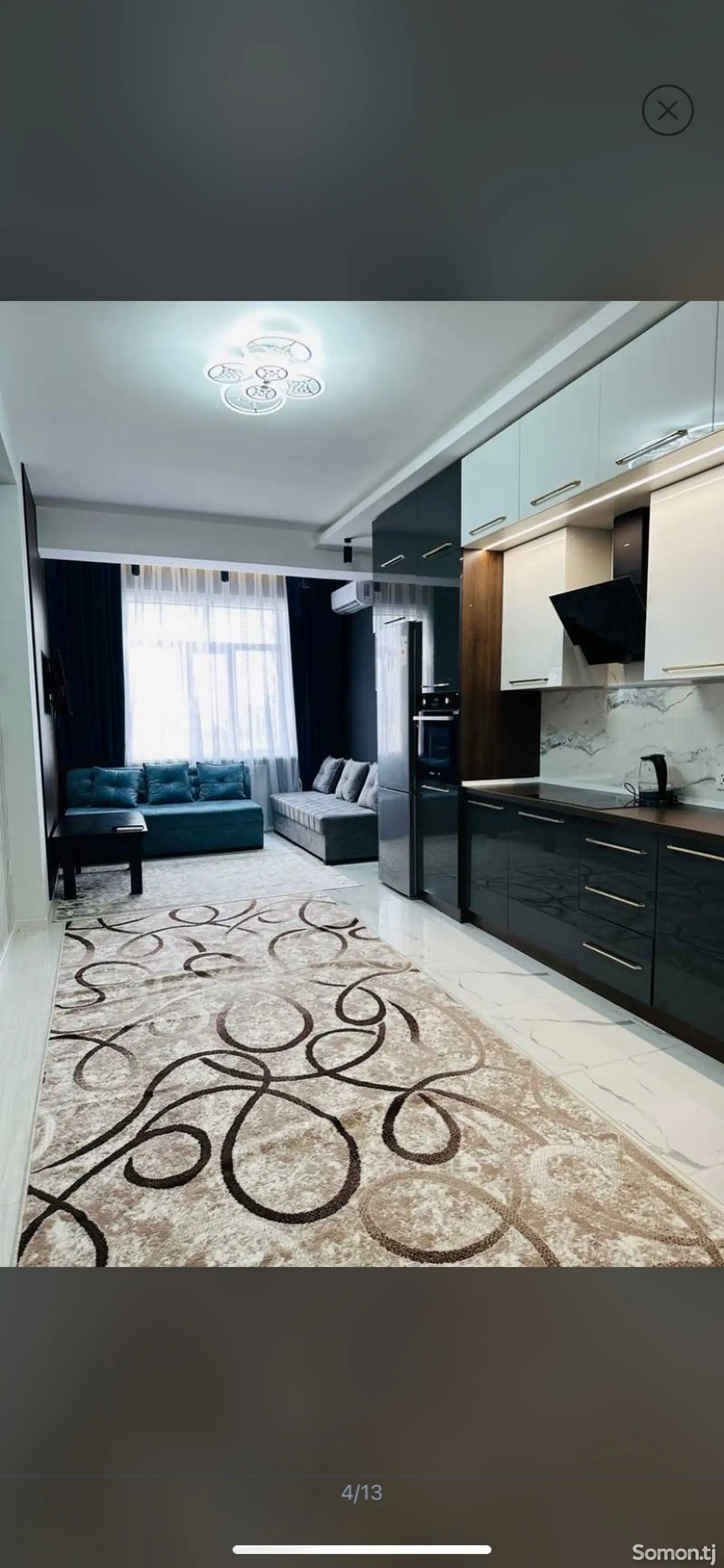 1-комн. квартира, 10 этаж, 55 м², И Сомони-4