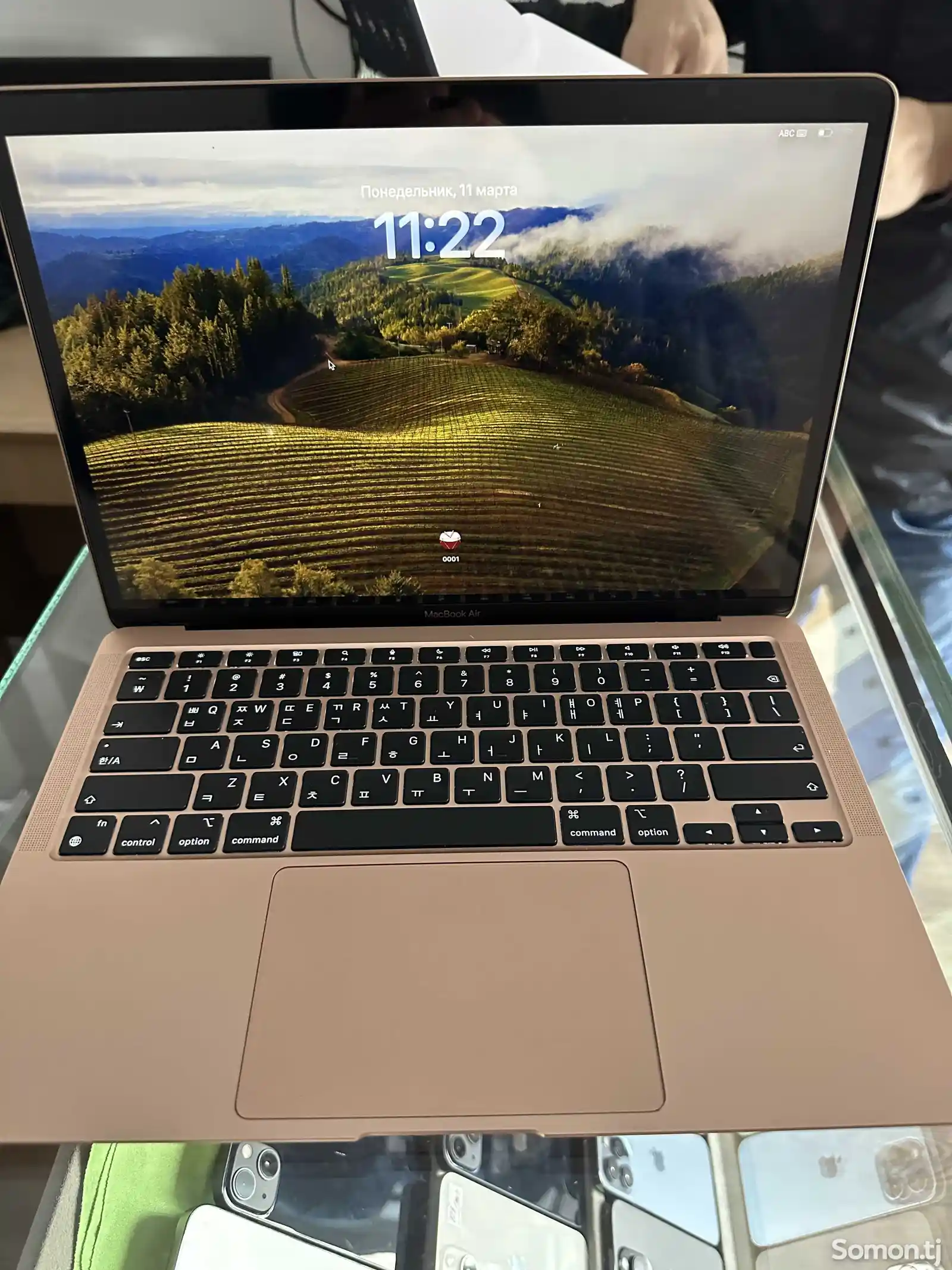 Ноутбук MacBook Air chip M1 2021 256gb Gold-4