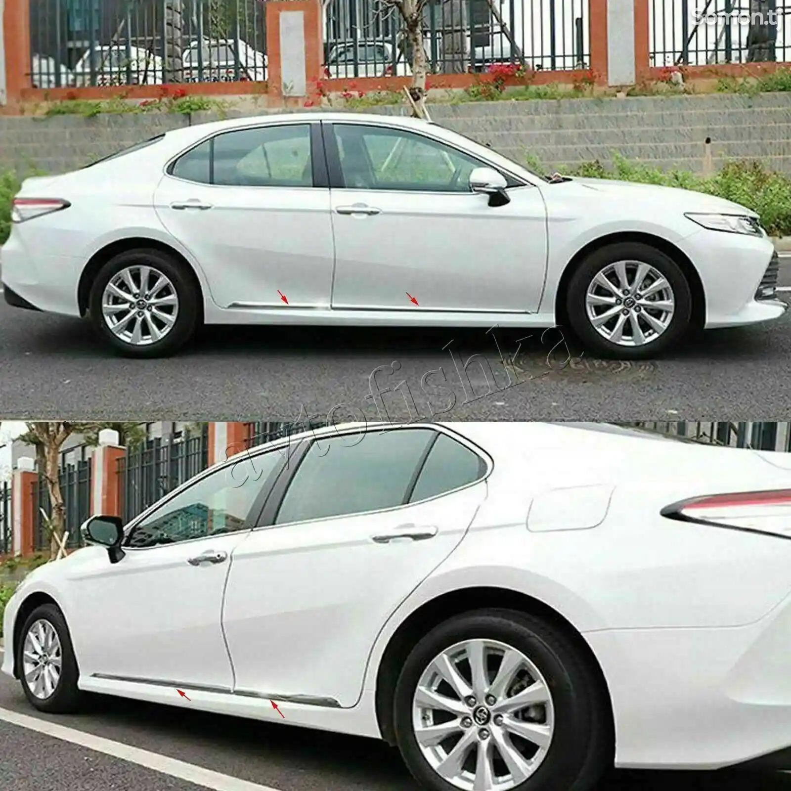 Молдинг дверей на Toyota Camry 6-1