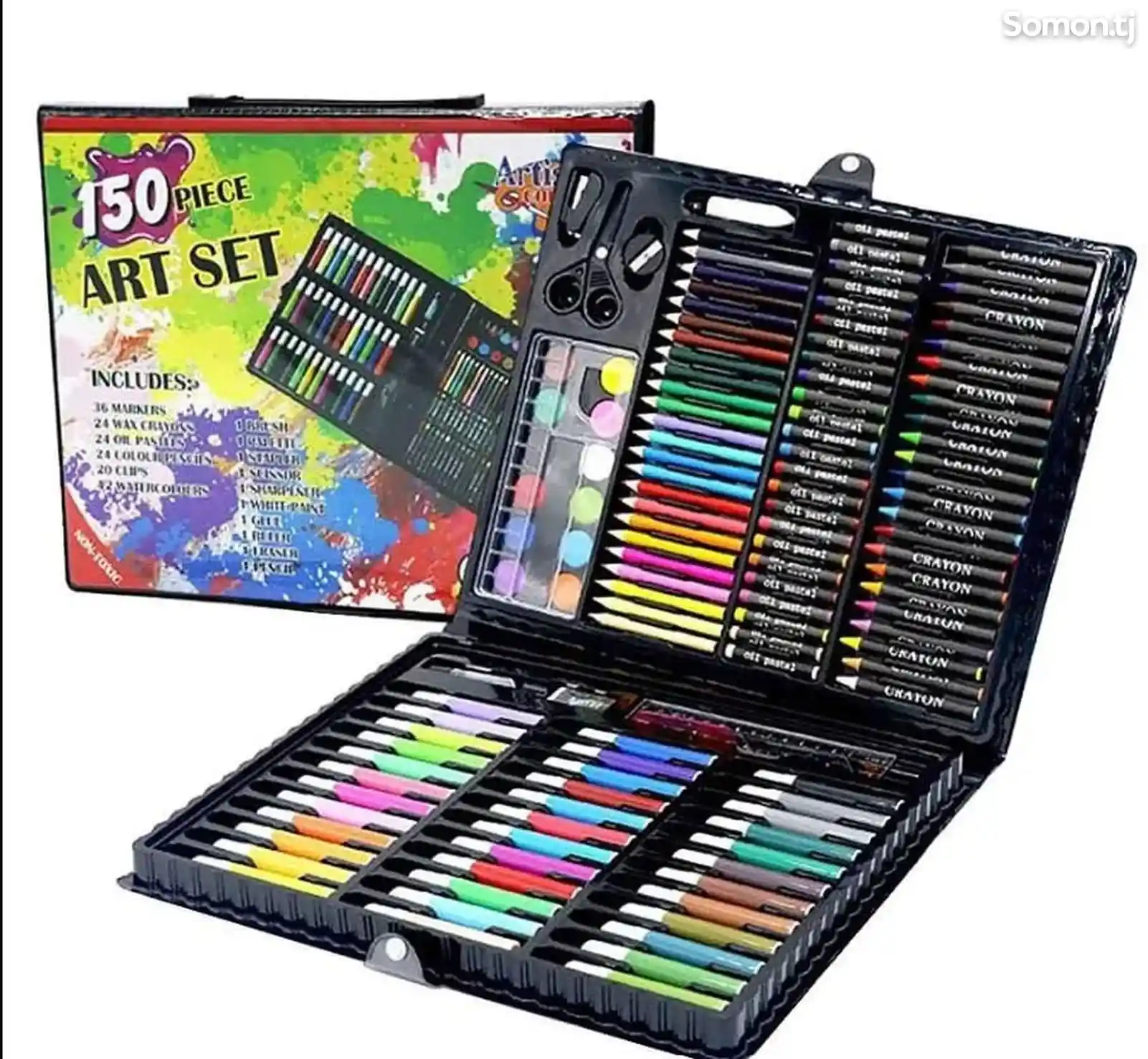 Набор цветных карандашей для рисования детей 150шт-2