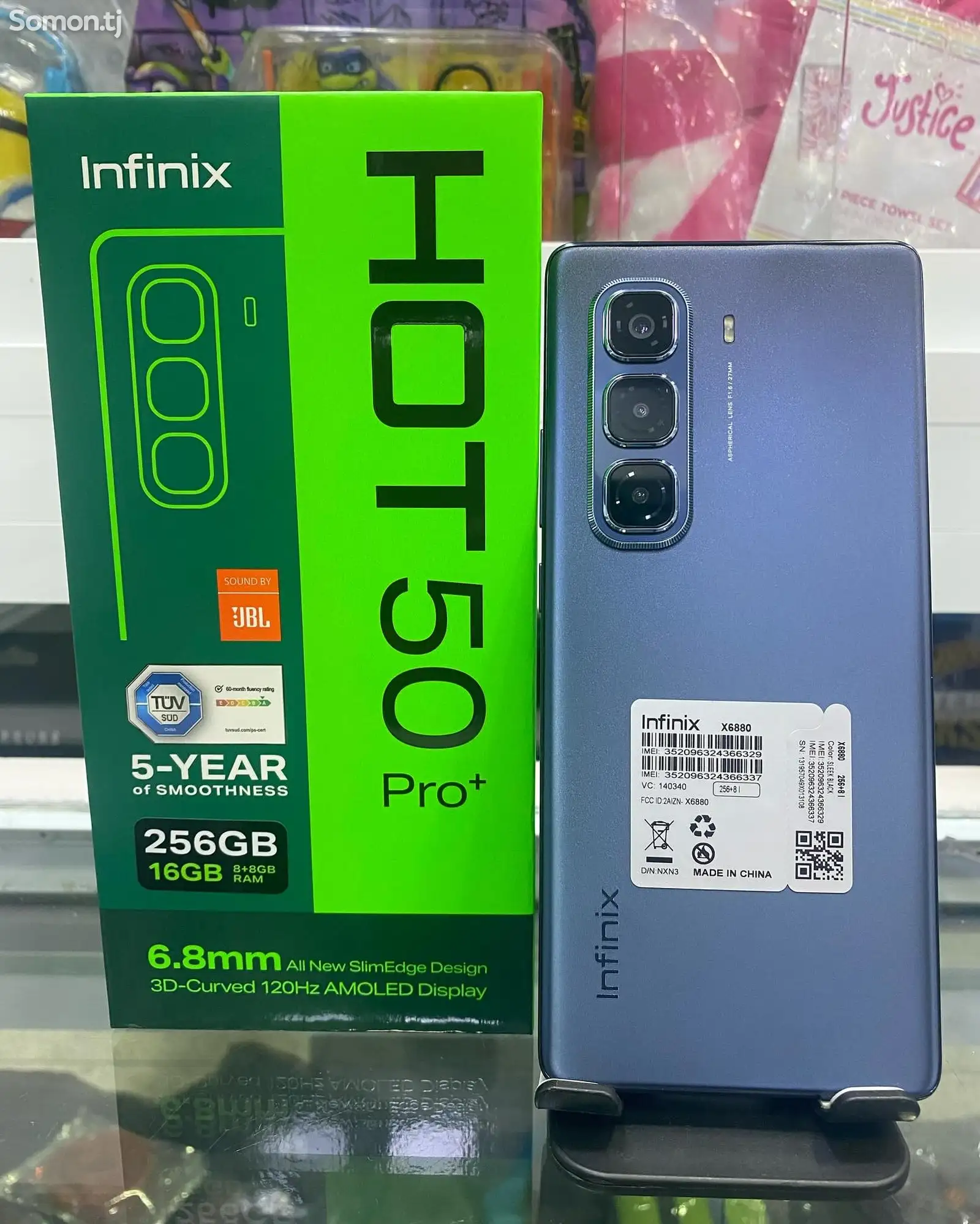 Infinix Hot 50 pro + 8+8/256gb black-1