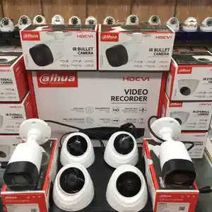 Комплект камер видеонаблюдения HD 6шт
