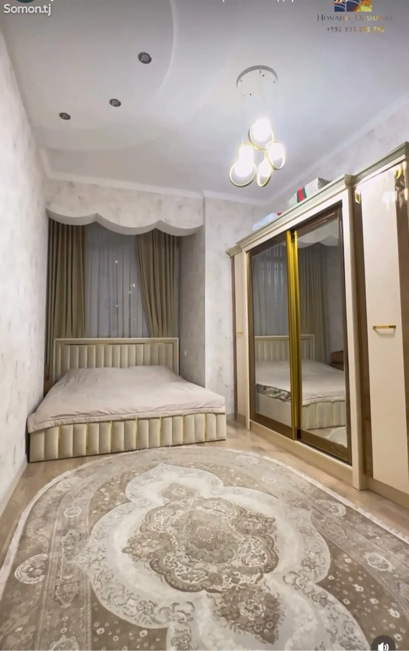 2-комн. квартира, 9 этаж, 50 м², Сомони-1