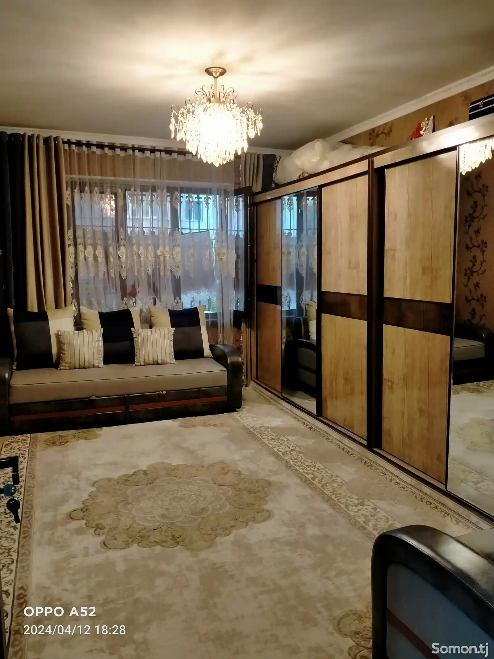 3-комн. квартира, 2 этаж, 49 м², н.Рудаки-3