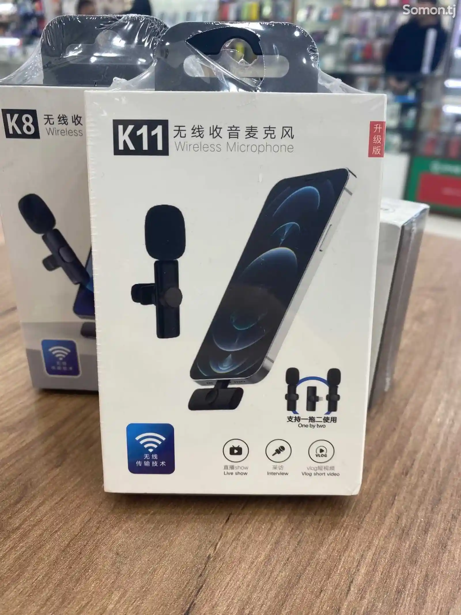Микрофон петличный Wireless Microphone K9 беспроводной