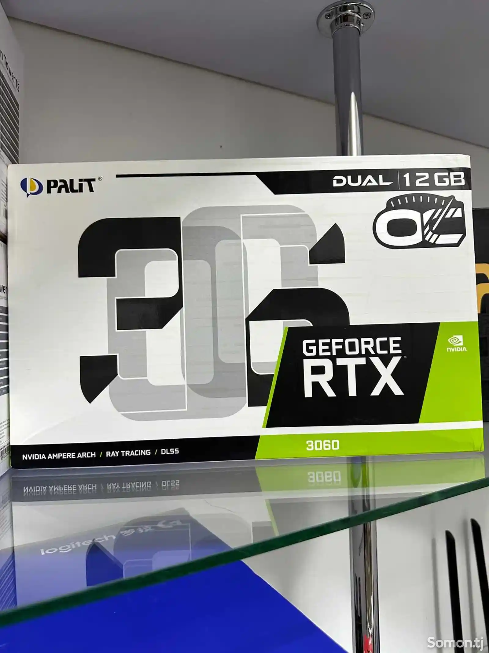 Игровая видеокарта Palit Dual RTX3060 Dual GeForce RTX 3060 OC 12 Гб GDDR6-1