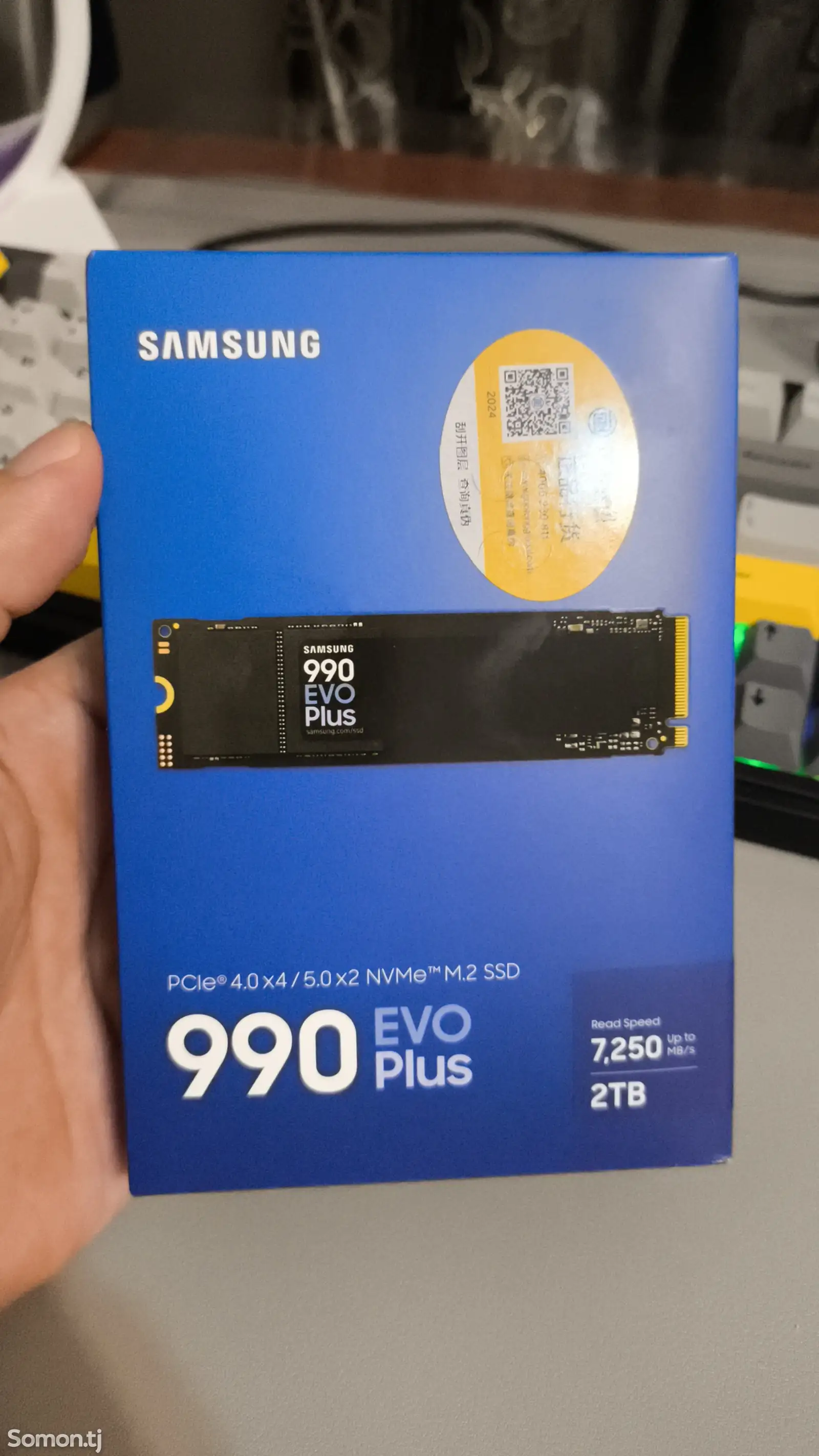 SSD накопитель 2tb samsung 990 evo 7250mb