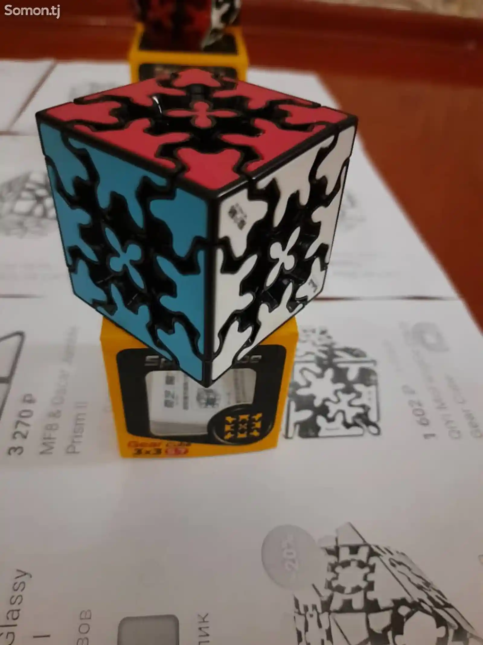 Шестерёнчатый куб кубика Рубика 3х3х3, Gear cube-1