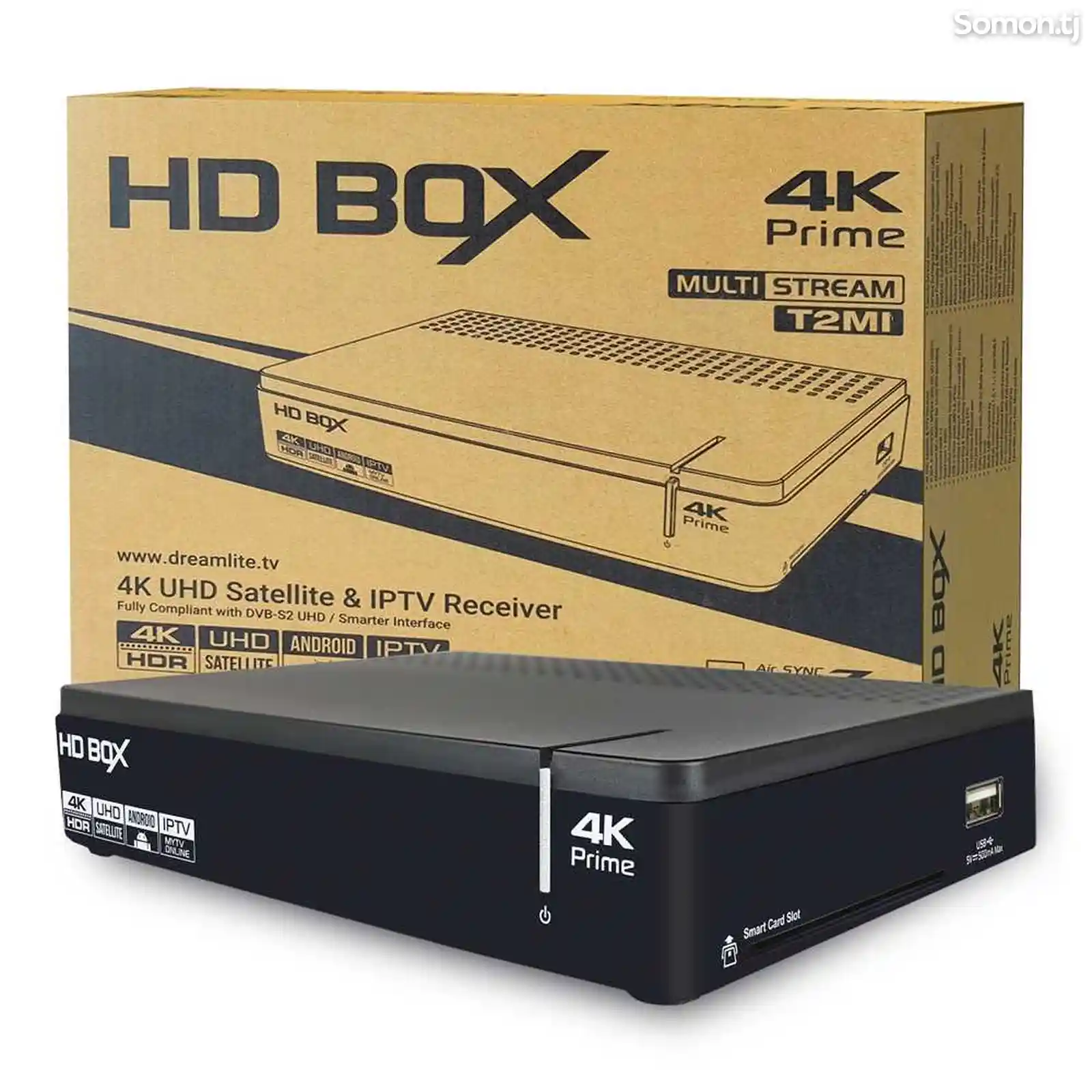 Спутниковый ресивер HD BOX 4K Prime-1