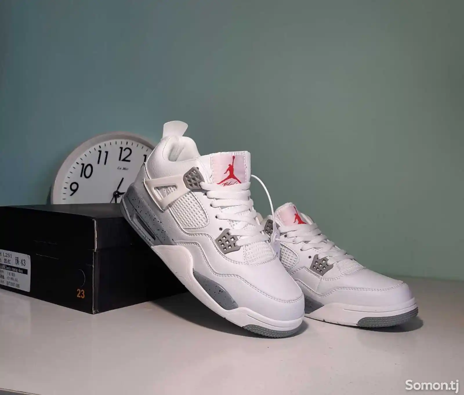 Кроссовки Air Jordan 4 Retro White Oreo-7