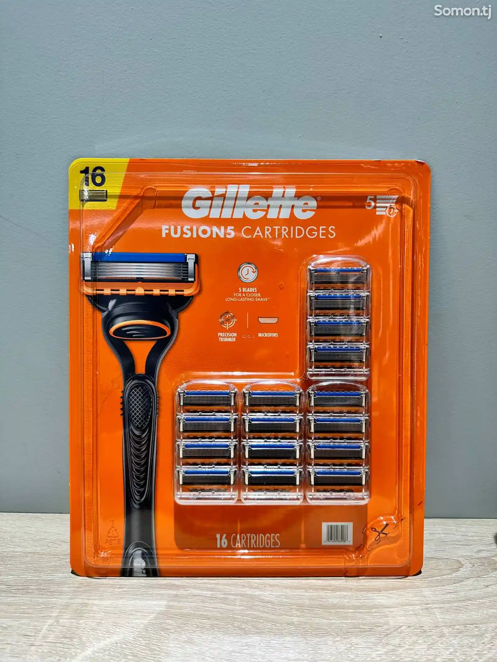 Оригинальные лезвия Gillette Fusion5, 16 картриджей, США-1