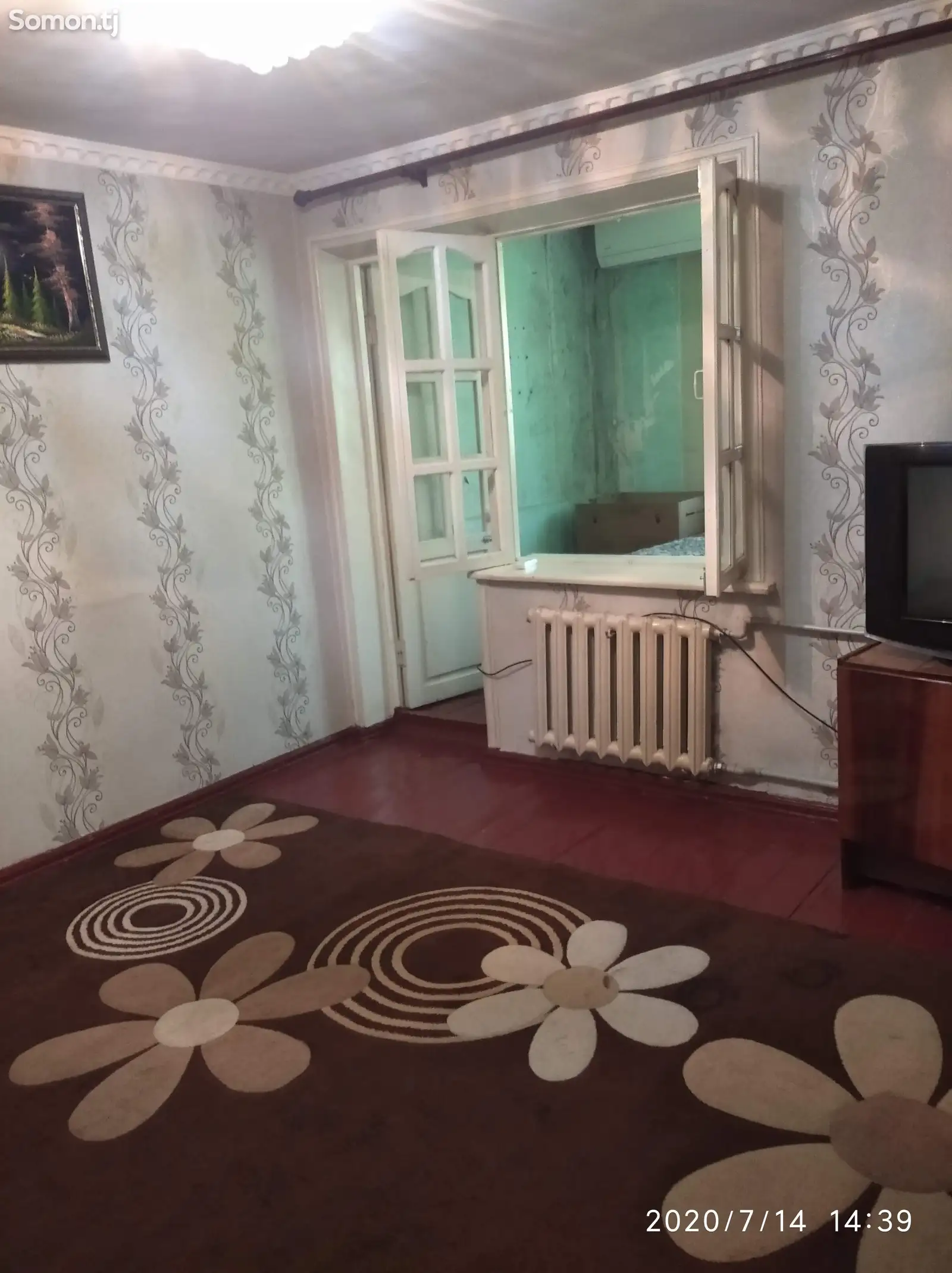 2-комн. квартира, 2 этаж, 40м², Гулистон-1