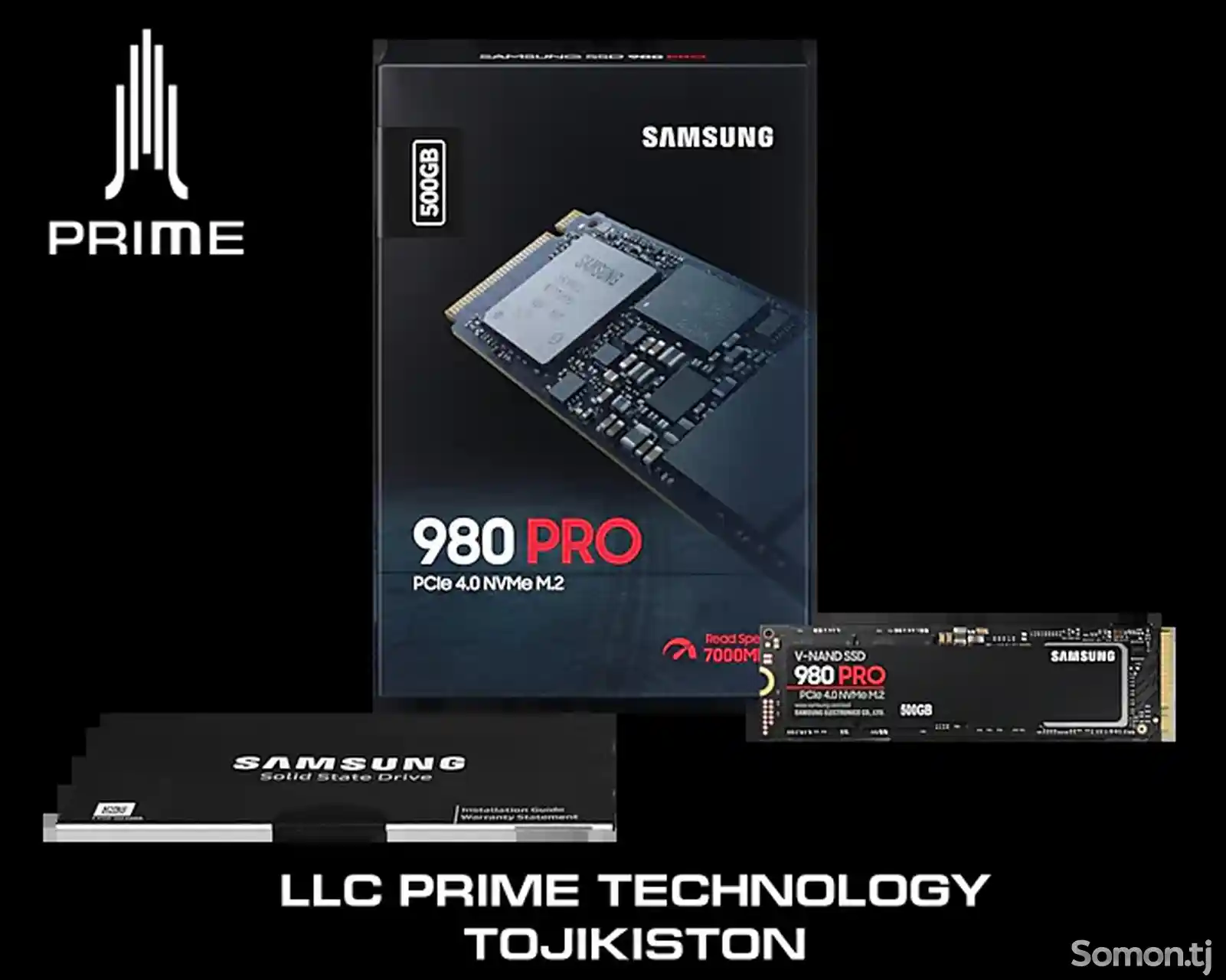 SSD накопитель Samsung 980PRO, 500GB-1