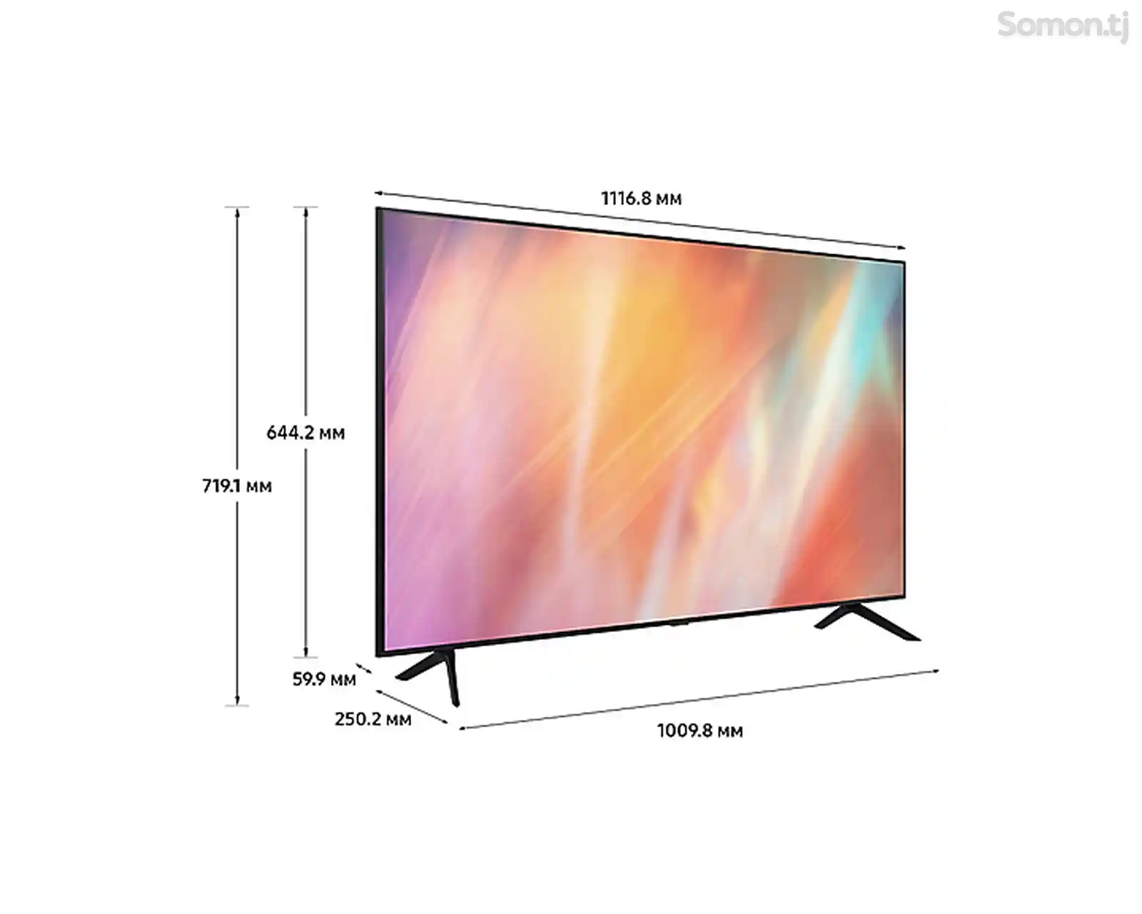 Телевизор Samsung 50 Crystal UHD 4K AU7100-15
