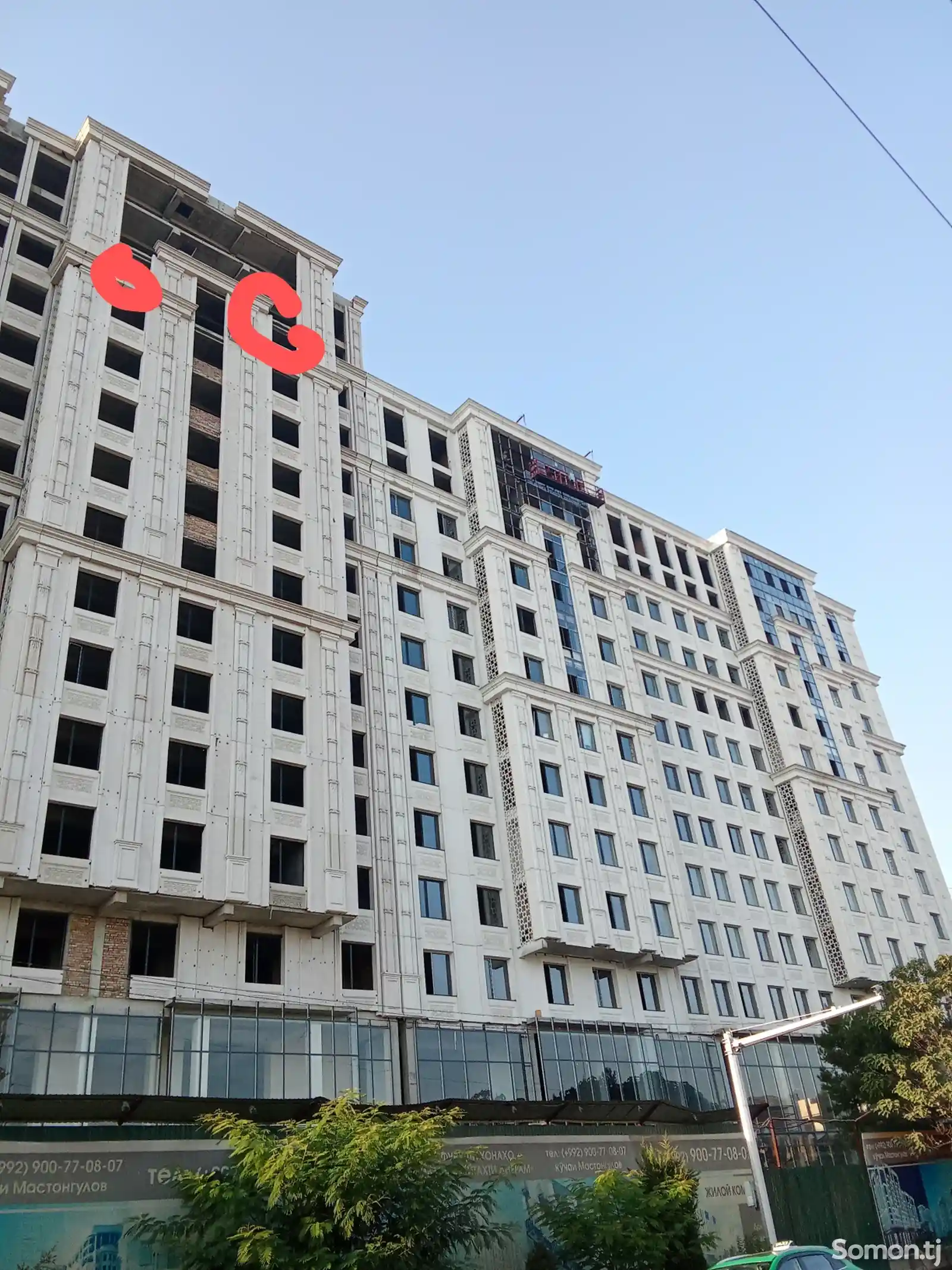 3-комн. квартира, 13 этаж, 111 м², Шохмансур-2