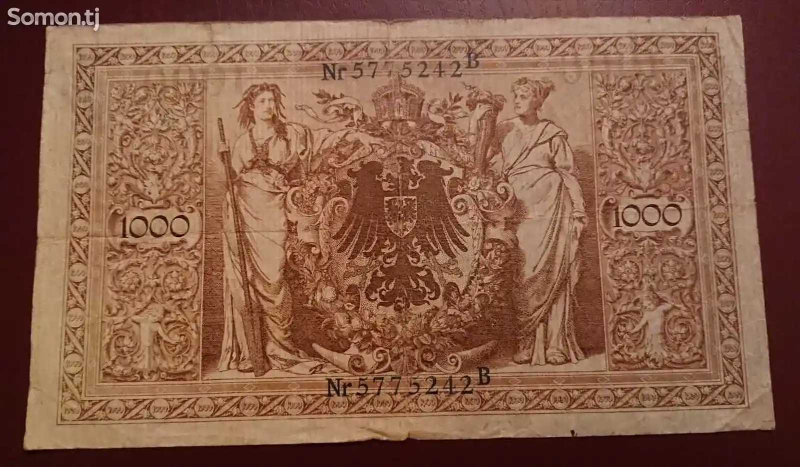 Бона, купюра Германия 1000 марка 1910 г. колекция-2