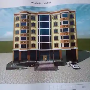 2-комн. квартира, 4 этаж, 56 м², Сомониён