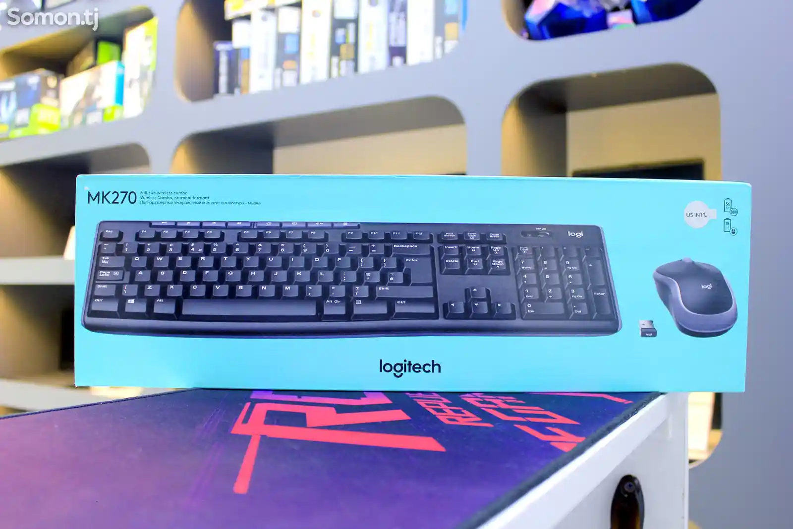 Беспроводная клавиатура и мышка Logitech MK270