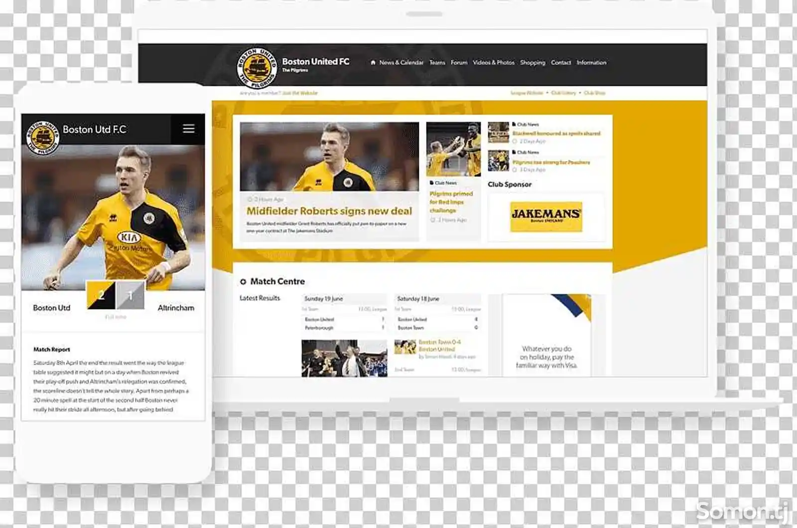 Создание сайта для спортивных команд и клубов-2