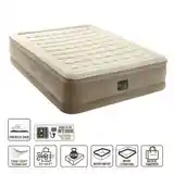 Надувная кровать размера queen-size Beige-5